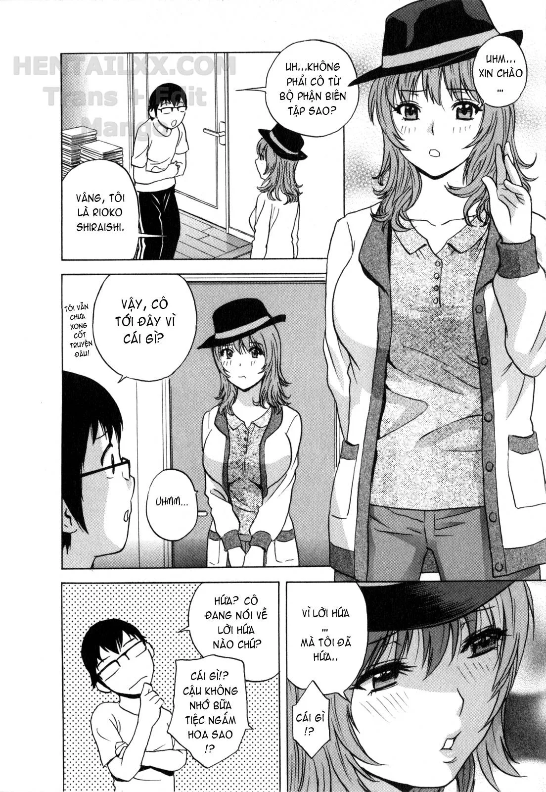 HentaiVN.net - Ảnh 5 - Life With Married Women Just Like A Manga [Eroina Hitoduma - Manga No Youna Hitozuma To No Hibi] - Chap 19