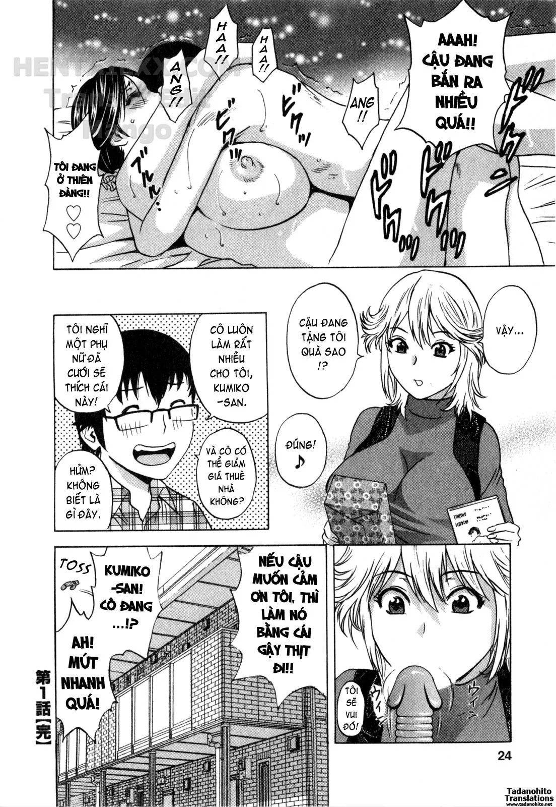 HentaiVN.net - Ảnh 25 - Life With Married Women Just Like A Manga [Eroina Hitoduma - Manga No Youna Hitozuma To No Hibi] - Chap 20
