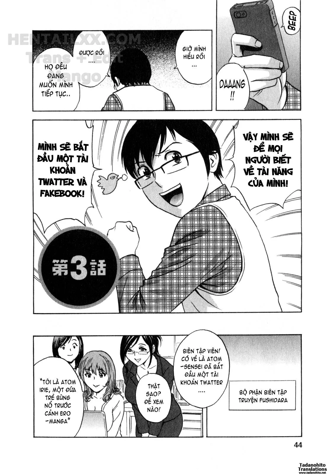 HentaiVN.net - Ảnh 3 - Life With Married Women Just Like A Manga [Eroina Hitoduma - Manga No Youna Hitozuma To No Hibi] - Chap 22
