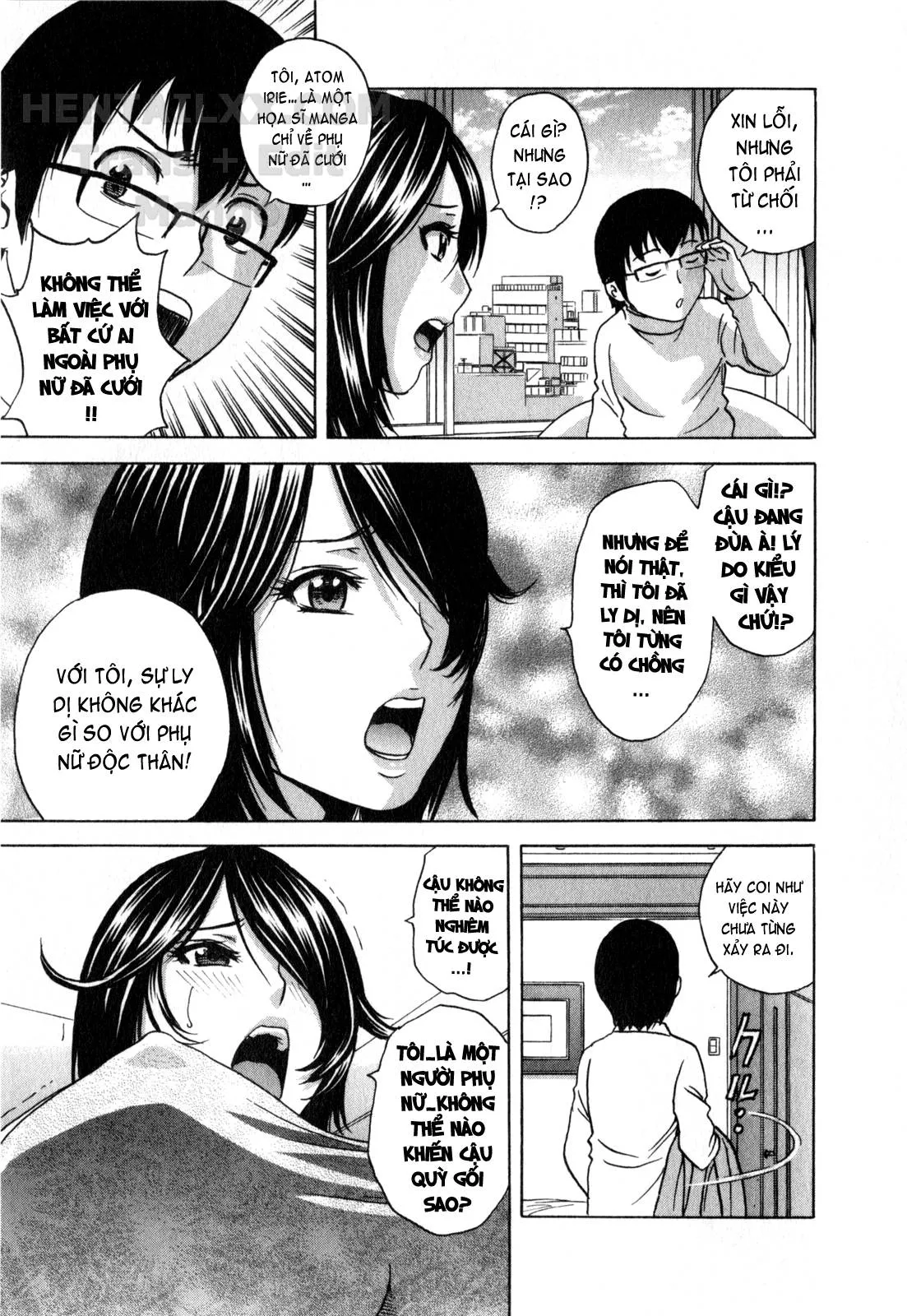 HentaiVN.net - Ảnh 8 - Life With Married Women Just Like A Manga [Eroina Hitoduma - Manga No Youna Hitozuma To No Hibi] - Chap 22