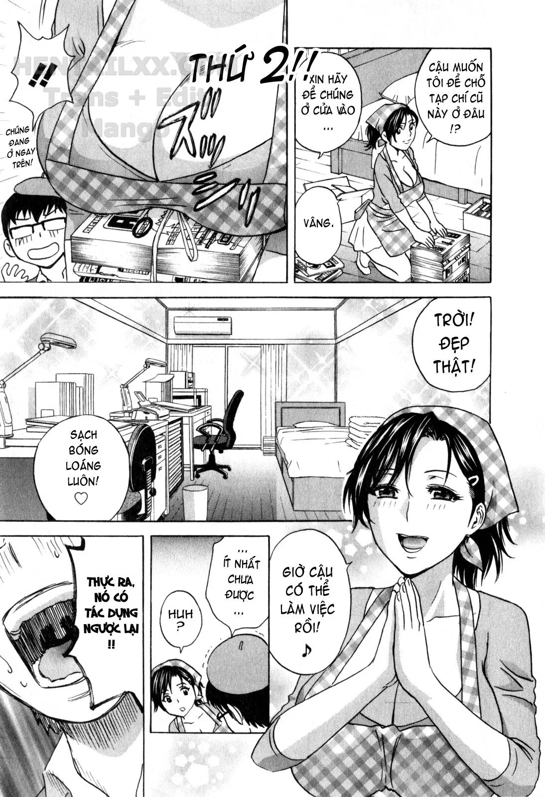 HentaiVN.net - Ảnh 10 - Life With Married Women Just Like A Manga [Eroina Hitoduma - Manga No Youna Hitozuma To No Hibi] - Chap 23