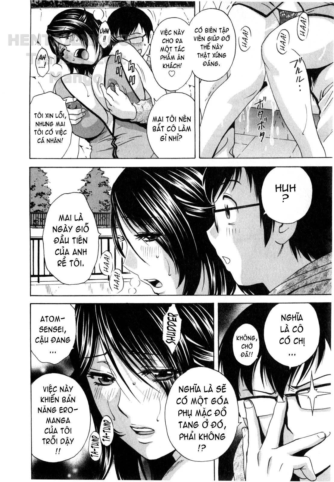 HentaiVN.net - Ảnh 7 - Life With Married Women Just Like A Manga [Eroina Hitoduma - Manga No Youna Hitozuma To No Hibi] - Chap 24