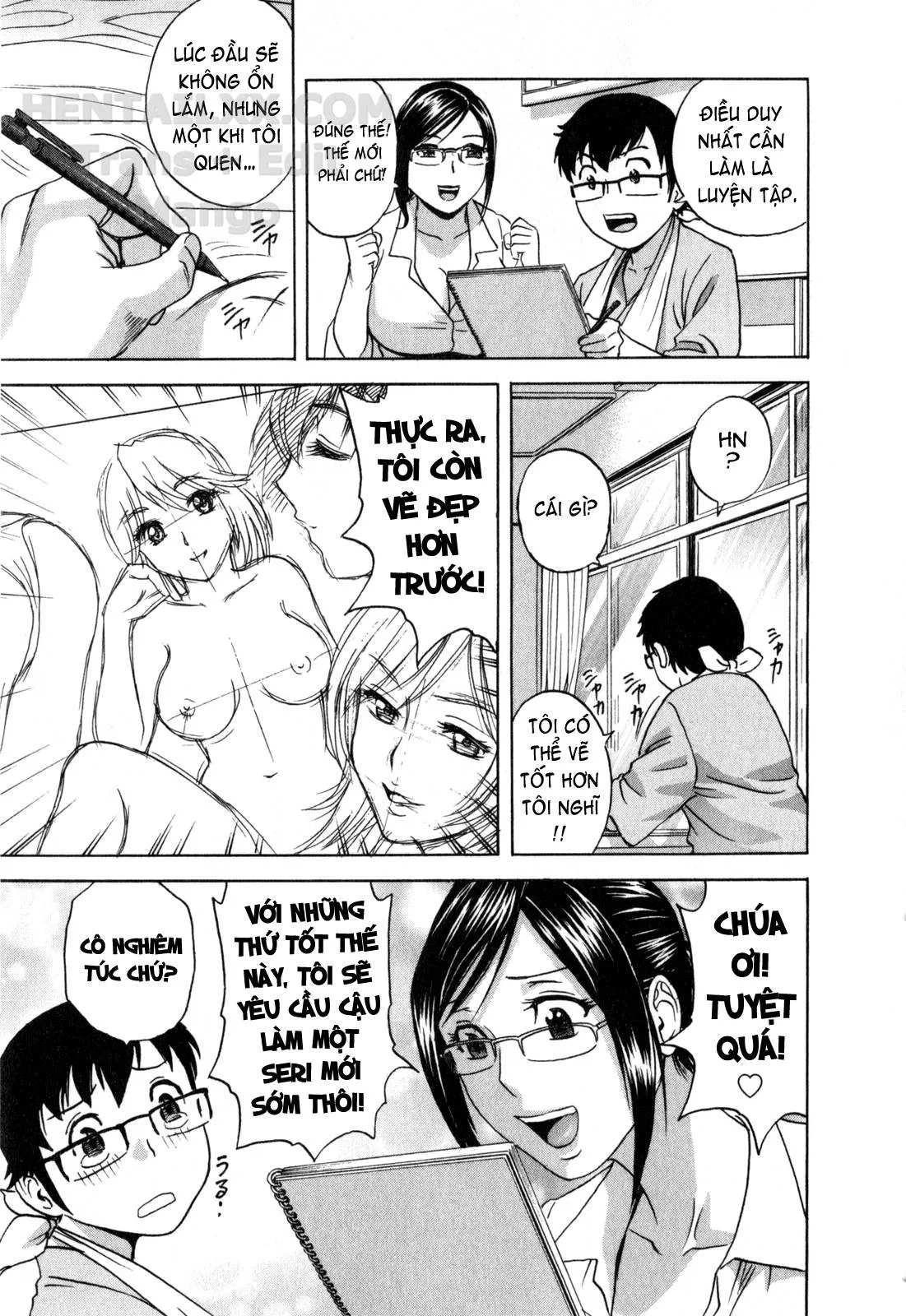 HentaiVN.net - Ảnh 18 - Life With Married Women Just Like A Manga [Eroina Hitoduma - Manga No Youna Hitozuma To No Hibi] - Chap 28 - END