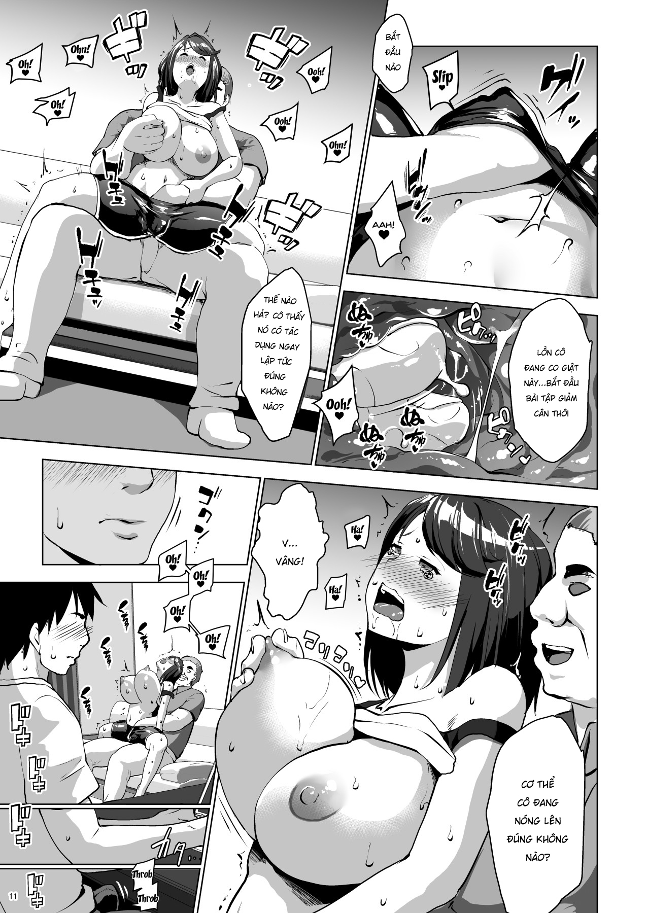 HentaiVN.net - Ảnh 12 - Thôi miên và làm vợ thằng hàng xóm mang thai [Kuchou ni Saimin Kakerarete Ninshin shichaimashita; I Hypnotized A Housewife And Got Her Pregnant] - Oneshot