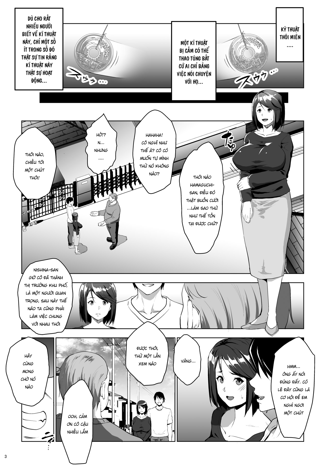 HentaiVN.net - Ảnh 4 - Thôi miên và làm vợ thằng hàng xóm mang thai [Kuchou ni Saimin Kakerarete Ninshin shichaimashita; I Hypnotized A Housewife And Got Her Pregnant] - Oneshot