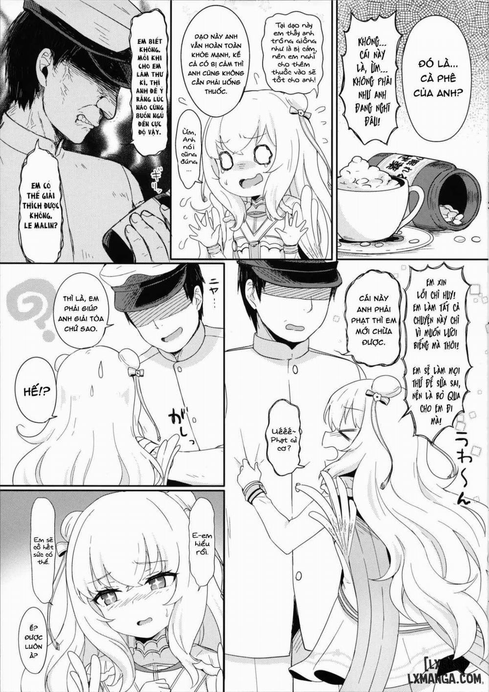 HentaiVN.net - Ảnh 4 - Le Malin-chan Rất Giỏi Làm Biếng? [Le Malin-chan wa Sabori Jouzu? - Le Malin-chan Is Good At Slacking Off] - Oneshot fix