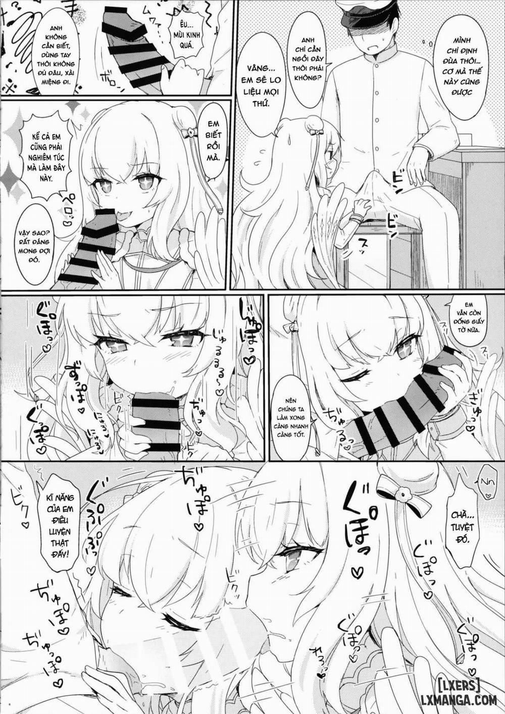 HentaiVN.net - Ảnh 5 - Le Malin-chan Rất Giỏi Làm Biếng? [Le Malin-chan wa Sabori Jouzu? - Le Malin-chan Is Good At Slacking Off] - Oneshot fix