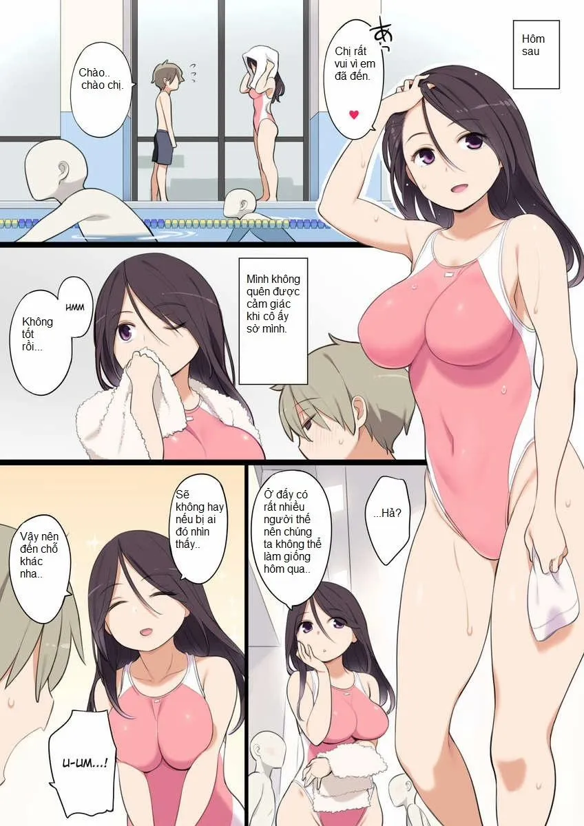 HentaiVN.net - Ảnh 13 - Pool de Deatta Oneesan to Ecchi na Kankei ni Nacchau Ohanashi - Oneshot [Full Color]