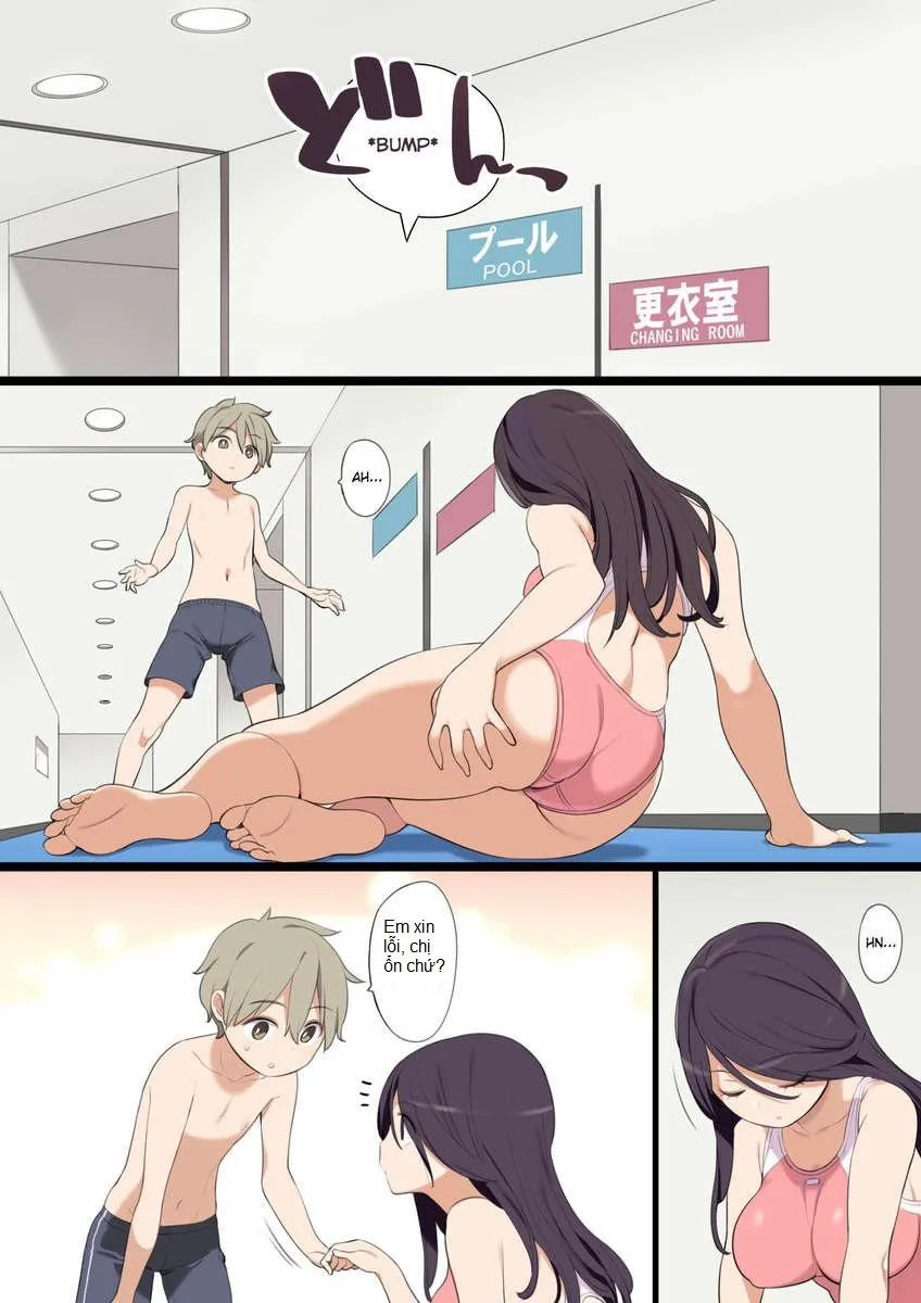 HentaiVN.net - Ảnh 3 - Pool de Deatta Oneesan to Ecchi na Kankei ni Nacchau Ohanashi - Oneshot [Full Color]