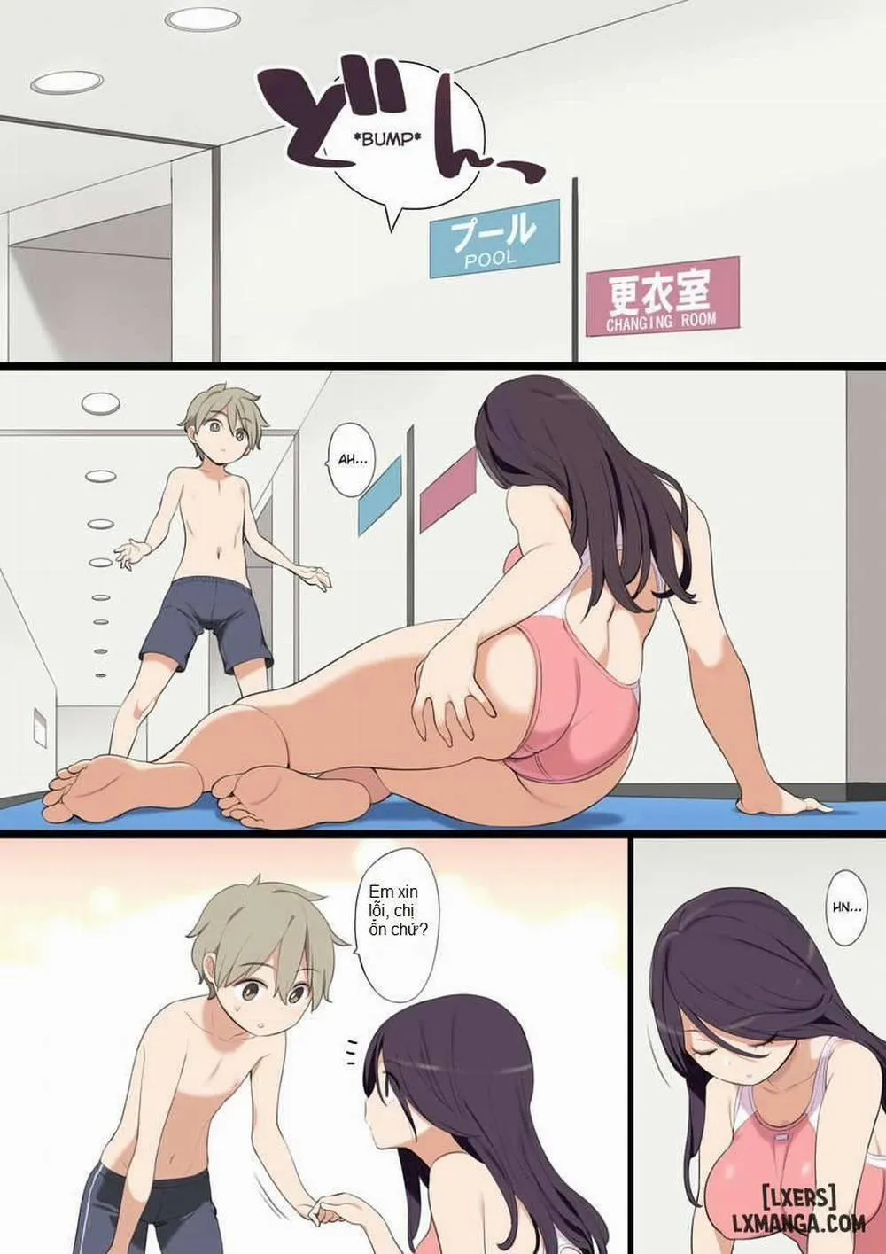 HentaiVN.net - Ảnh 3 - Pool de Deatta Oneesan to Ecchi na Kankei ni Nacchau Ohanashi - Oneshot