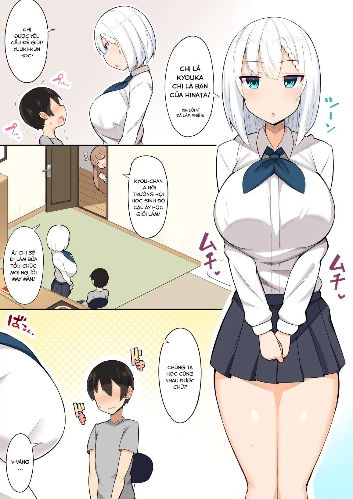 HentaiVN.net - Ảnh 3 - Ôn thi cùng các chị gái~ [Onee-chan-tachi to Amaama Jukenbenkyou;お姉ちゃん達とあまあま受験勉強] - Oneshot
