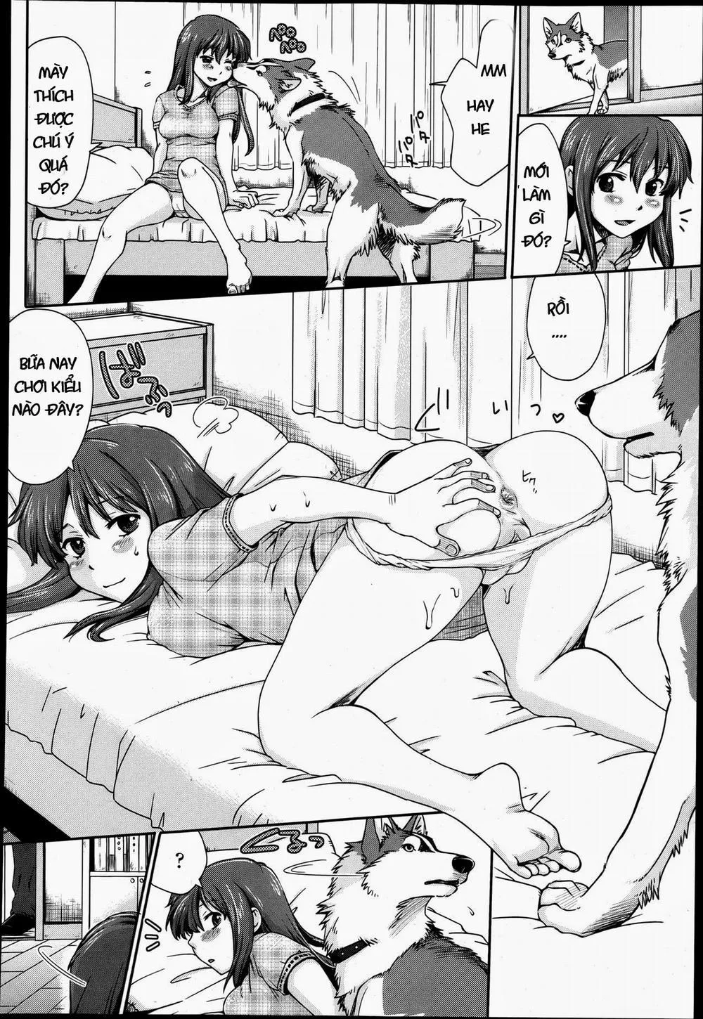 HentaiVN.net - Ảnh 7 - Pervert Sibling and Their Dog - Oneshot