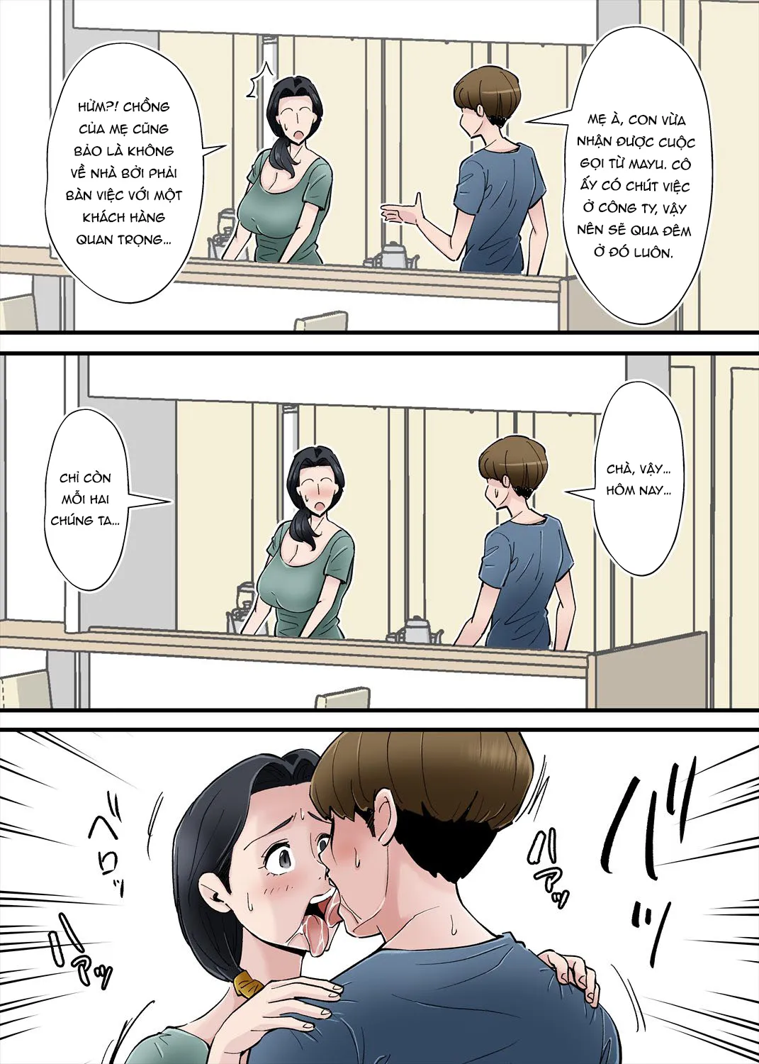 HentaiVN.net - Ảnh 19 - ome no Bakunyuu Kaa-chan o Netoritai [Hentai Kansoku] - Oneshot