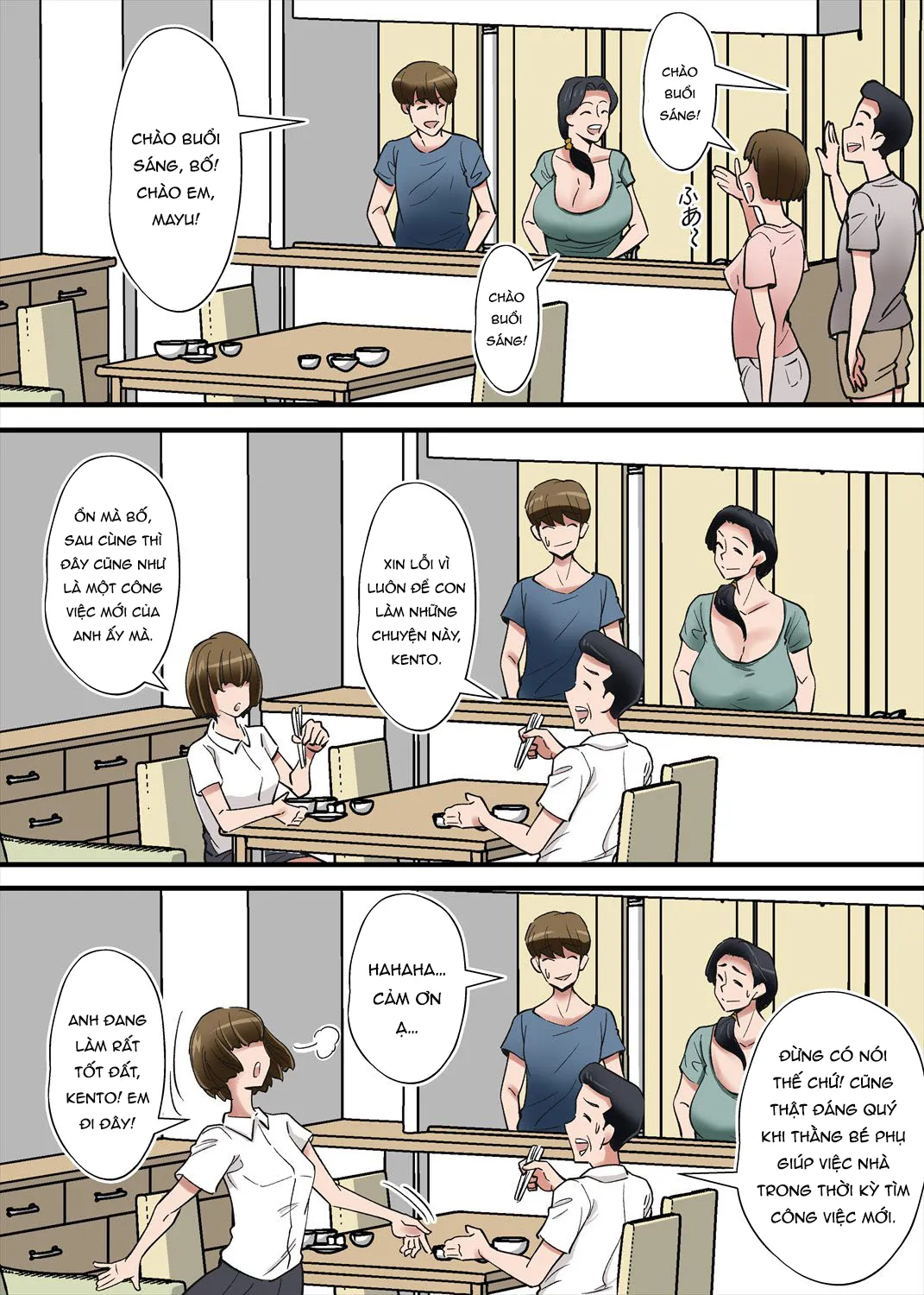 HentaiVN.net - Ảnh 4 - ome no Bakunyuu Kaa-chan o Netoritai [Hentai Kansoku] - Oneshot