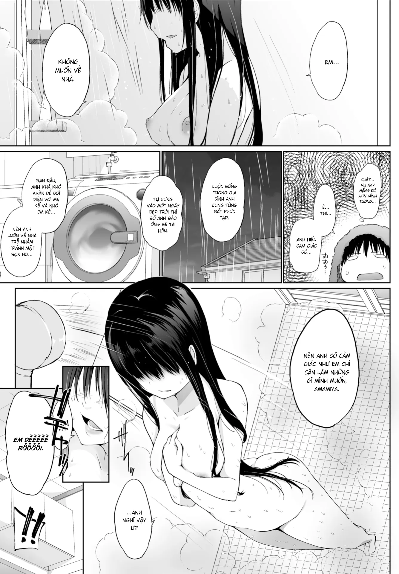 HentaiVN.net - Ảnh 4 - Cuộc Sống Làm Pet Của Nữ Sinh Đi Bụi [A High School Runaway's Life as a Pet] - Chap 1