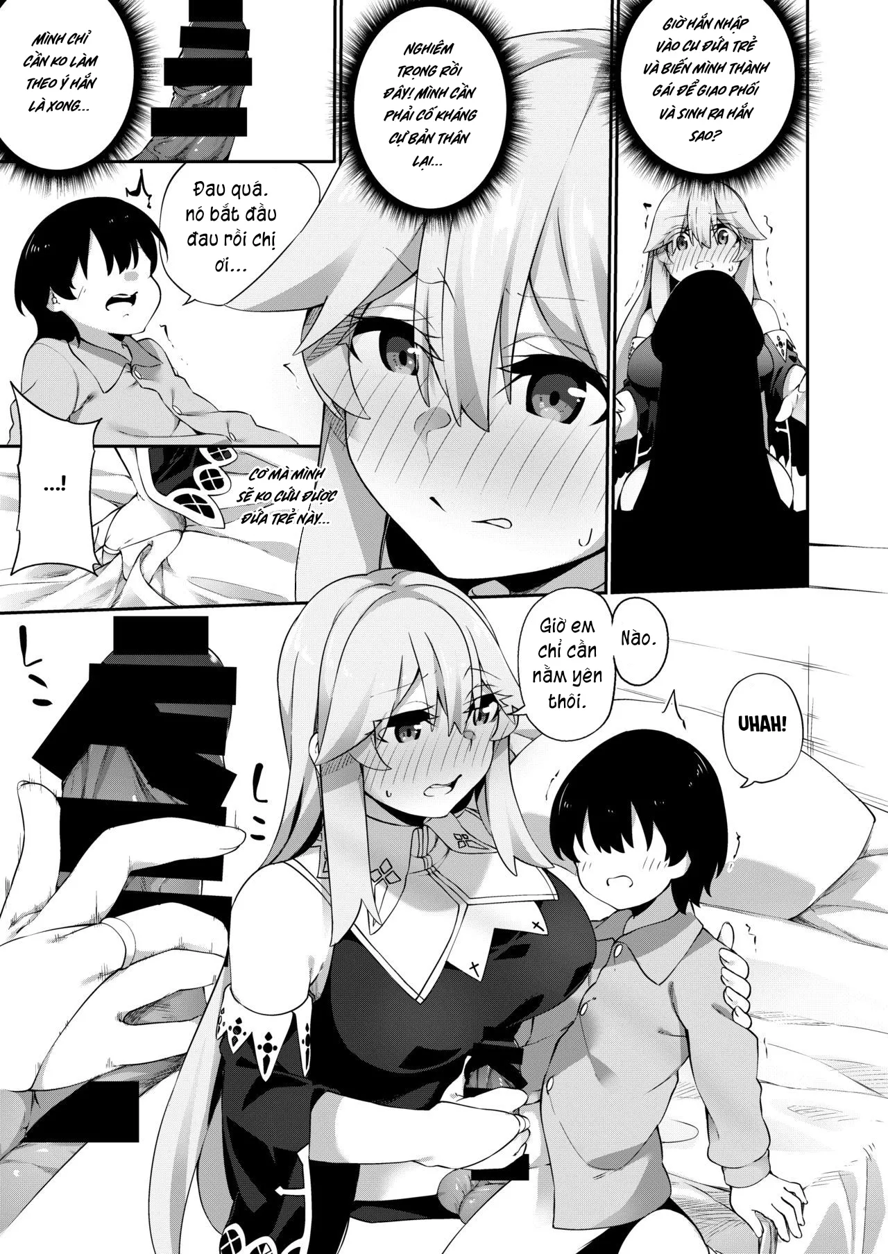 HentaiVN.net - Ảnh 5 - TS Sister, Kodomo no Tame ni Ganbarimasu ♀!! [TSシスター、子供のために頑張ります♀!!] - Chap 2: Happy end.