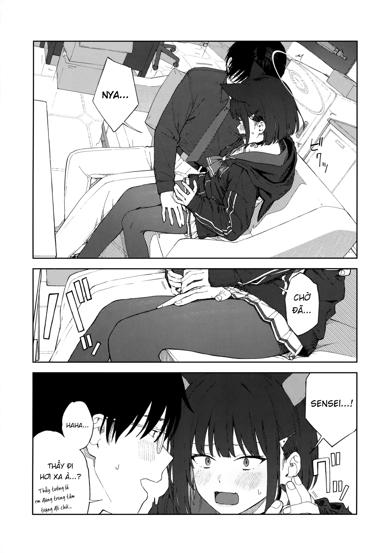 HentaiVN.net - Ảnh 11 - Sensei, tại sao lại là em chứ...? - Mèo ngọt