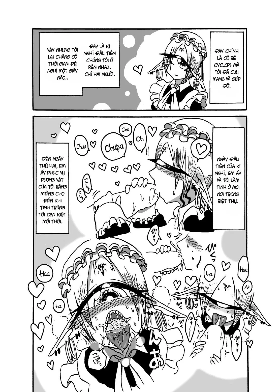 HentaiVN.net - Ảnh 6 - I made a gibberish speaking cyclops girl my maid - Chap 3