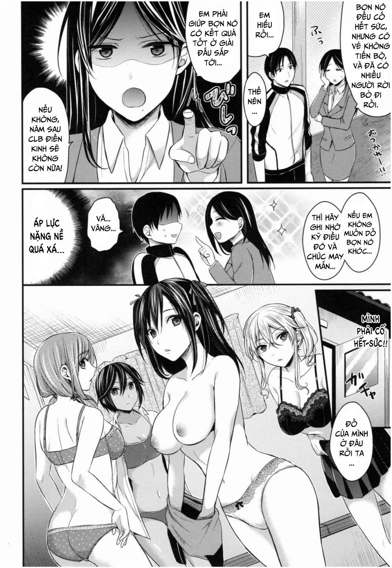 HentaiVN.net - Ảnh 9 - Joshi Rikujoubu Harem Training [Girls' Athletics Club Harem Training] - Chap 1