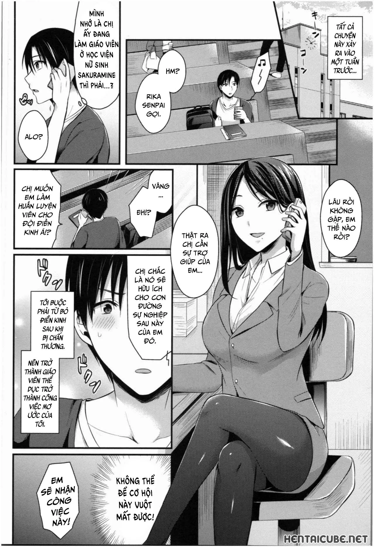HentaiVN.net - Ảnh 6 - Joshi Rikujoubu Harem Training [Girls' Athletics Club Harem Training] - Chap 1