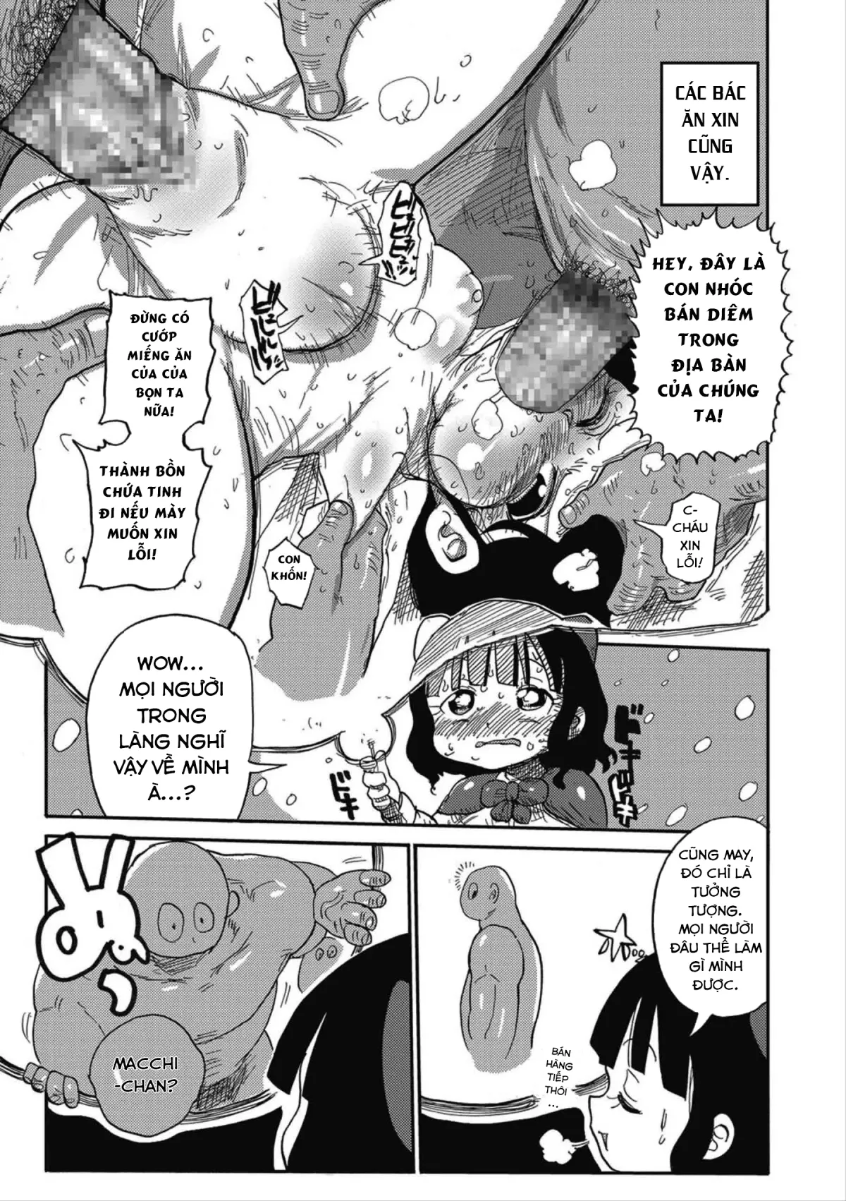 HentaiVN.net - Ảnh 14 - Cô bé bán dâm [Match Uri No Machiko-Chan; Machiko-Chan, The Little Match Girl] - Oneshot