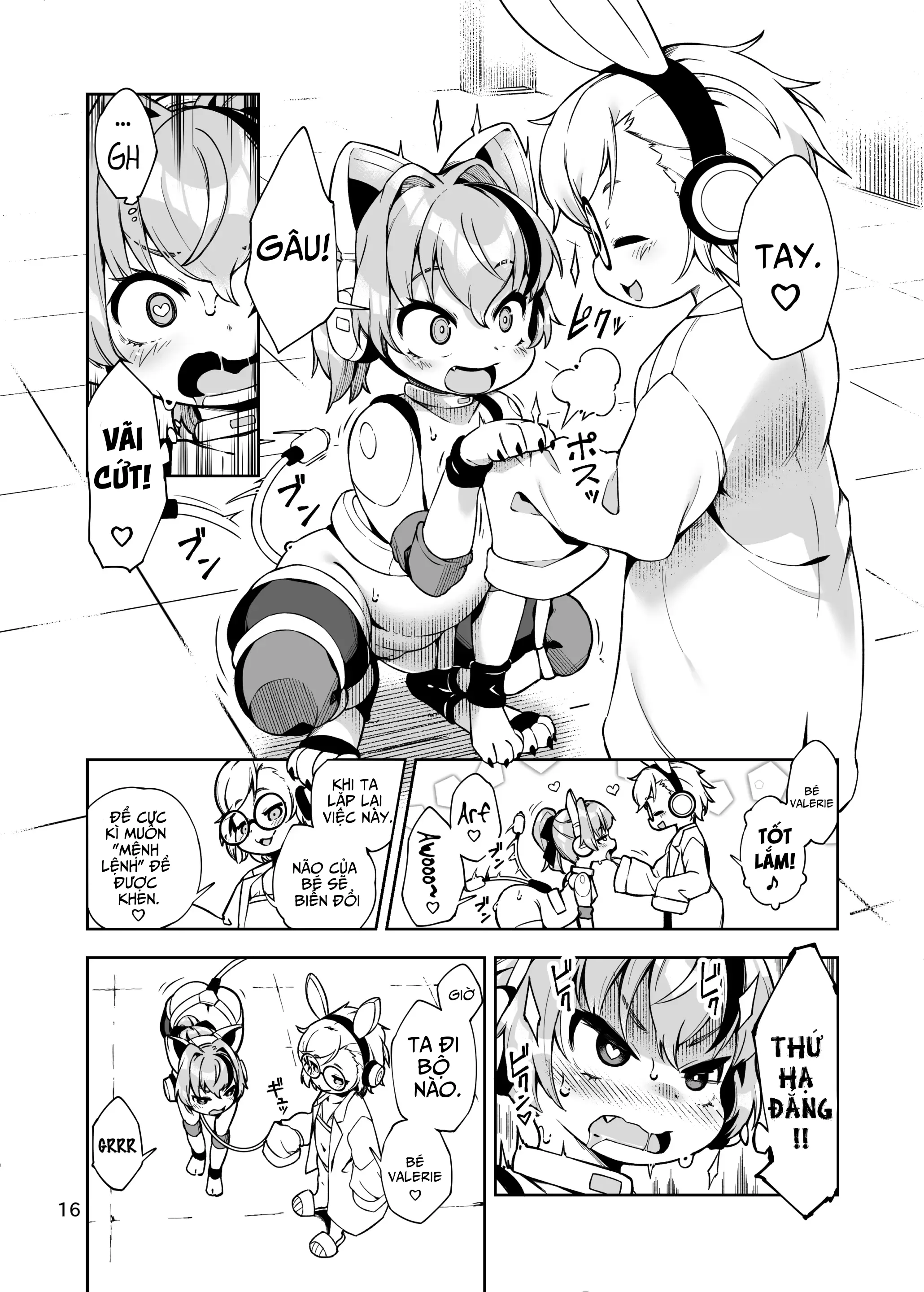 HentaiVN.net - Ảnh 15 - Kế hoạch biến Valerie-chan thành chó cưng [Soujuu No Valerie Inu Pet-Ka Kaizou Keikaku | The Plot To Remodel Twin-Gun Valerie Into A Pet Dog] - Oneshot