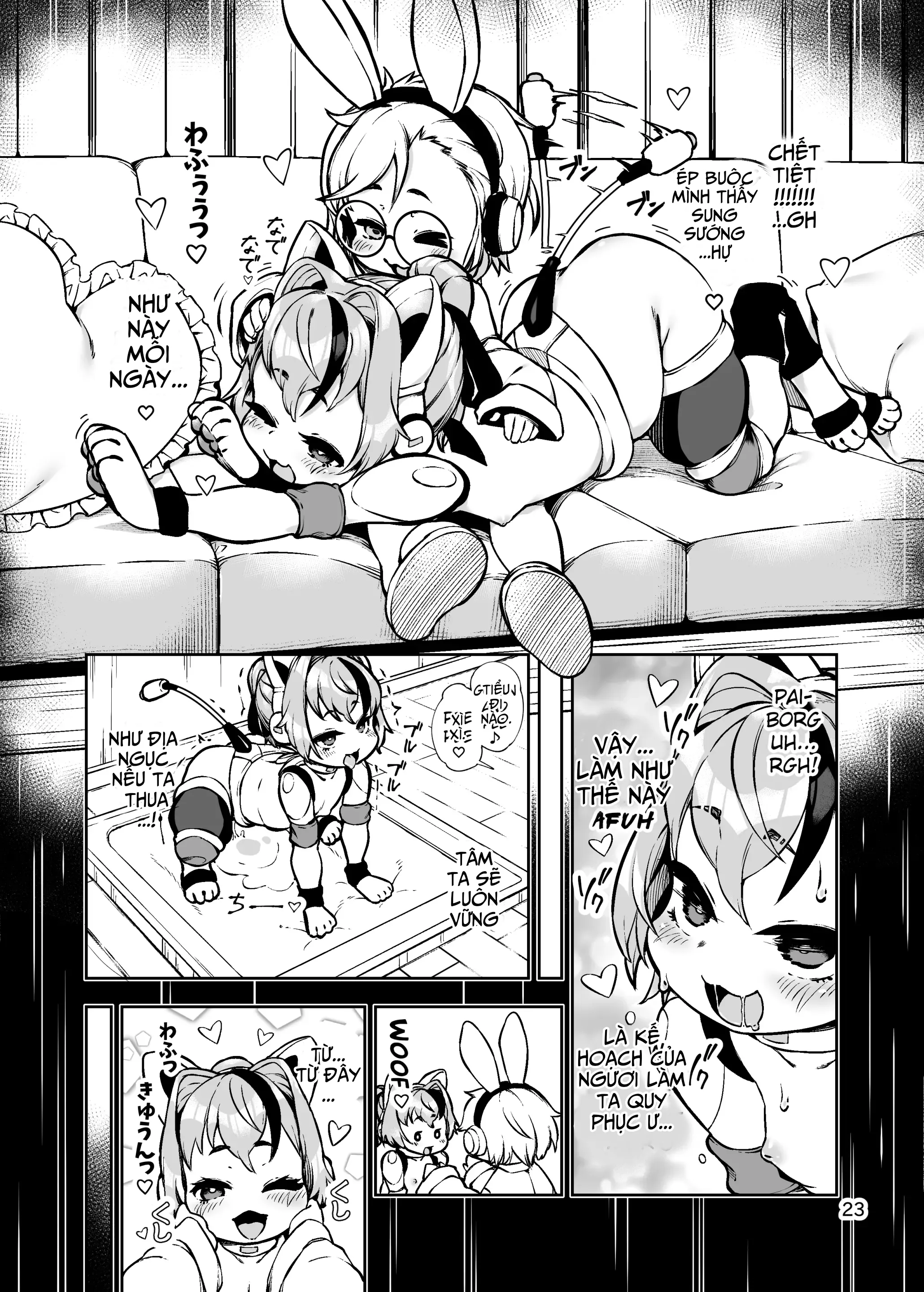 HentaiVN.net - Ảnh 22 - Kế hoạch biến Valerie-chan thành chó cưng [Soujuu No Valerie Inu Pet-Ka Kaizou Keikaku | The Plot To Remodel Twin-Gun Valerie Into A Pet Dog] - Oneshot