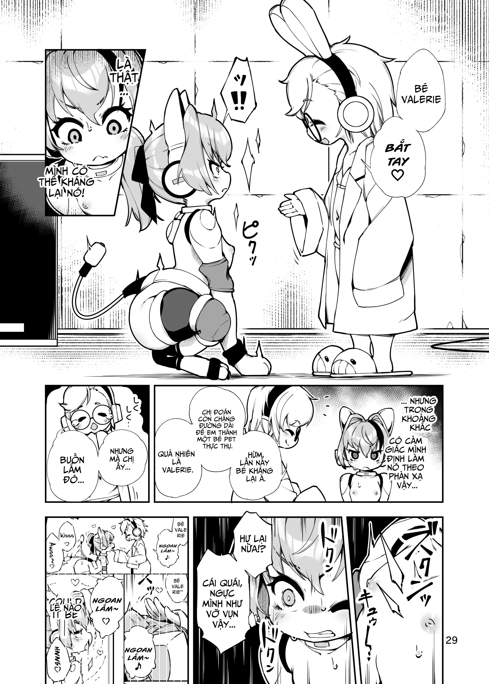 HentaiVN.net - Ảnh 28 - Kế hoạch biến Valerie-chan thành chó cưng [Soujuu No Valerie Inu Pet-Ka Kaizou Keikaku | The Plot To Remodel Twin-Gun Valerie Into A Pet Dog] - Oneshot