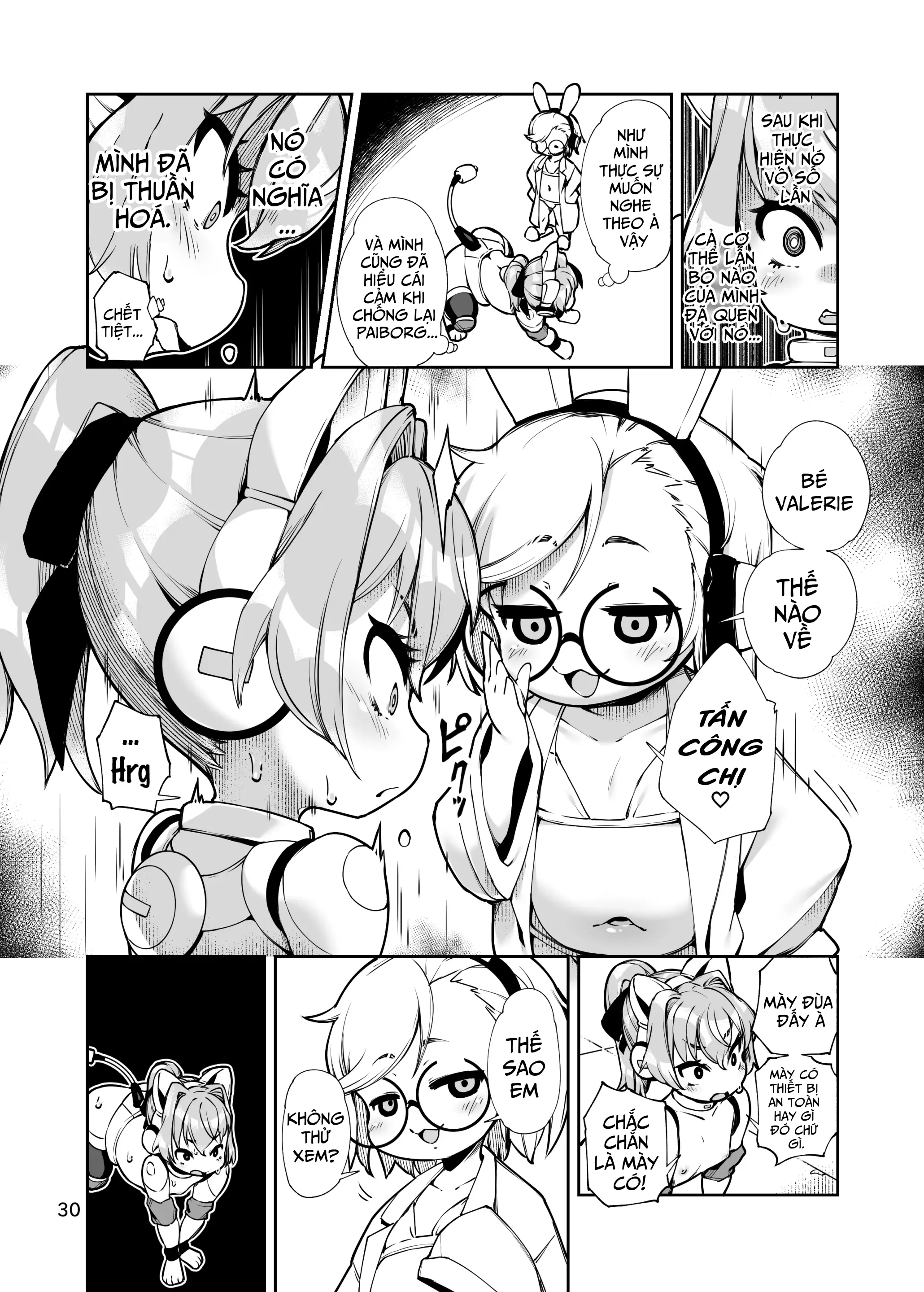 HentaiVN.net - Ảnh 29 - Kế hoạch biến Valerie-chan thành chó cưng [Soujuu No Valerie Inu Pet-Ka Kaizou Keikaku | The Plot To Remodel Twin-Gun Valerie Into A Pet Dog] - Oneshot
