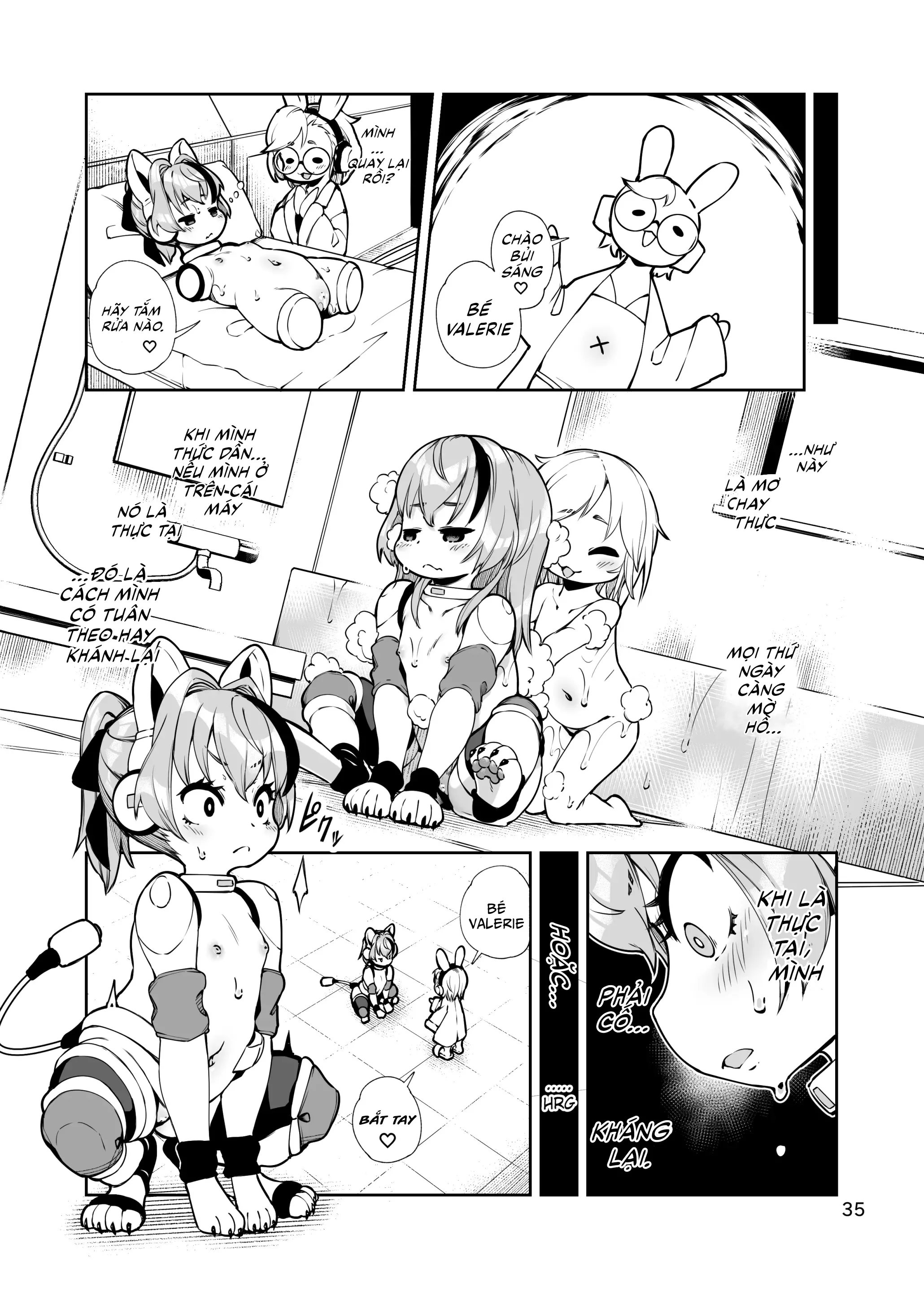 HentaiVN.net - Ảnh 34 - Kế hoạch biến Valerie-chan thành chó cưng [Soujuu No Valerie Inu Pet-Ka Kaizou Keikaku | The Plot To Remodel Twin-Gun Valerie Into A Pet Dog] - Oneshot