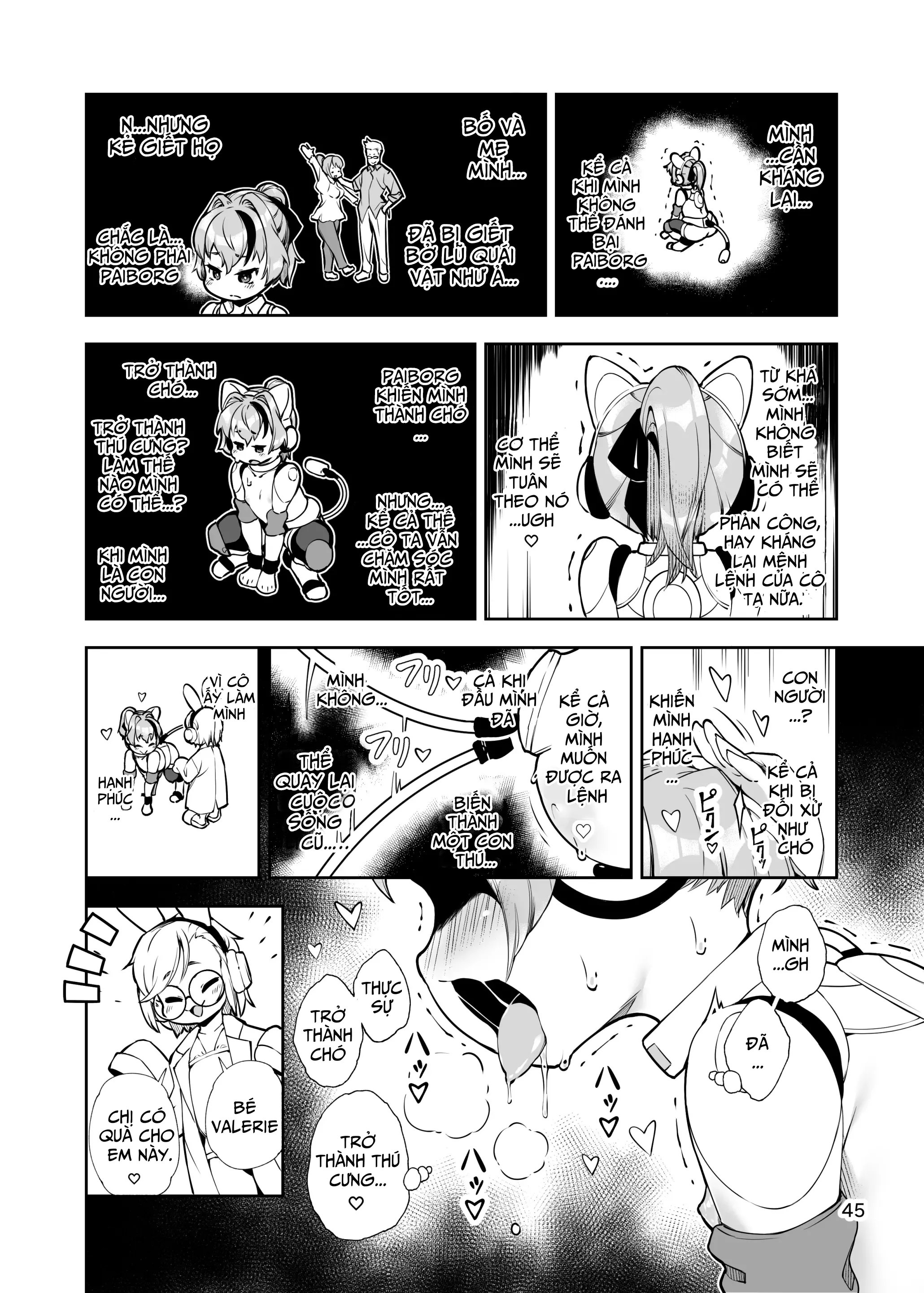 HentaiVN.net - Ảnh 45 - Kế hoạch biến Valerie-chan thành chó cưng [Soujuu No Valerie Inu Pet-Ka Kaizou Keikaku | The Plot To Remodel Twin-Gun Valerie Into A Pet Dog] - Oneshot