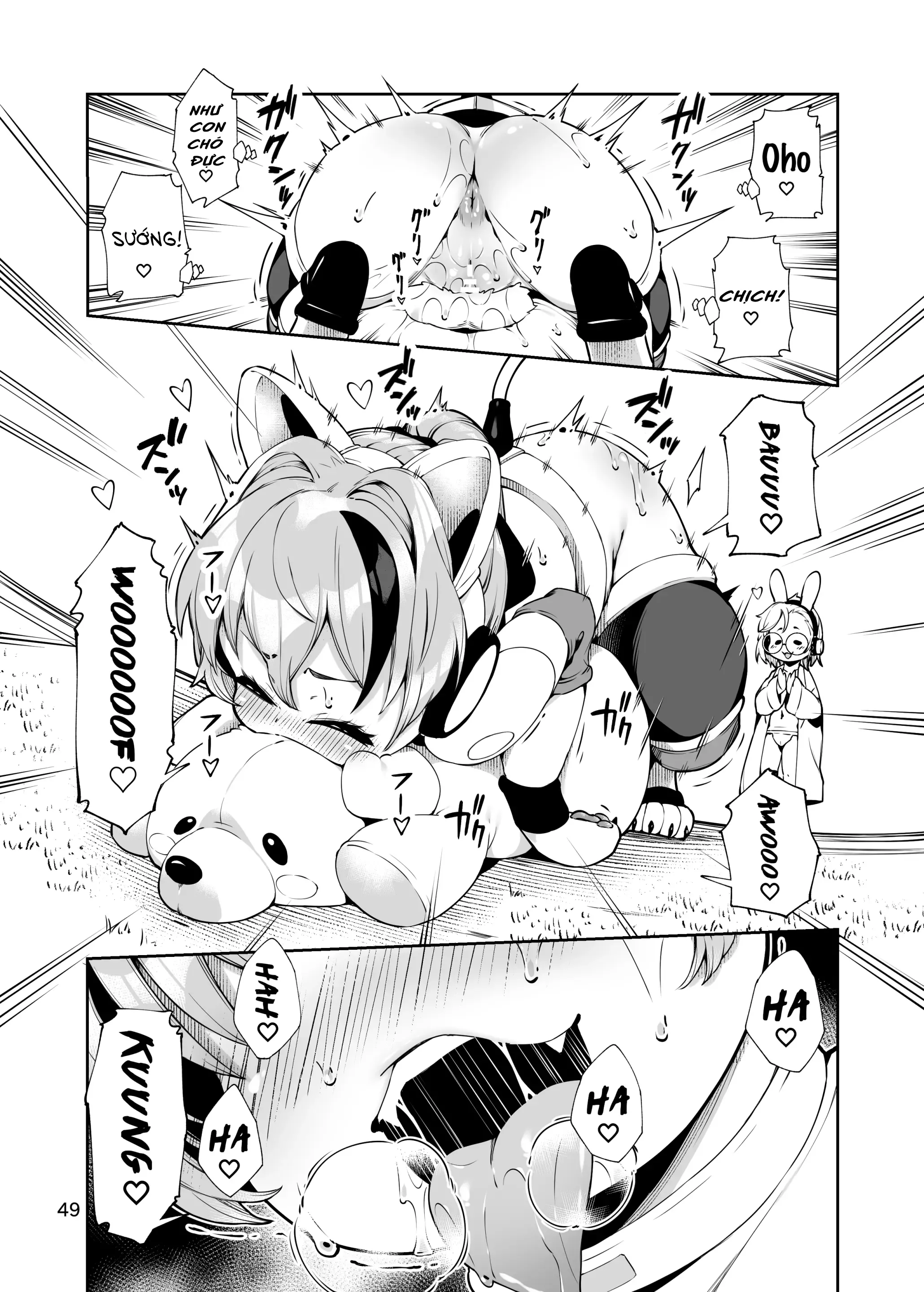 HentaiVN.net - Ảnh 49 - Kế hoạch biến Valerie-chan thành chó cưng [Soujuu No Valerie Inu Pet-Ka Kaizou Keikaku | The Plot To Remodel Twin-Gun Valerie Into A Pet Dog] - Oneshot