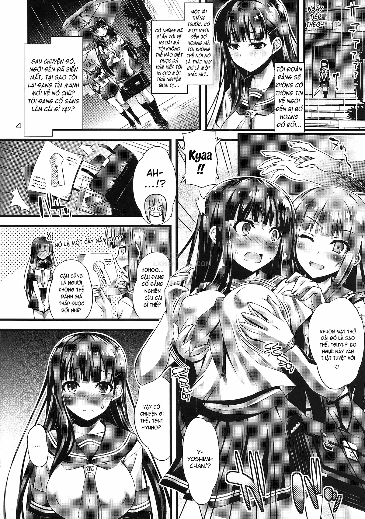 HentaiVN.net - Ảnh 7 - Niku Miko No Utage - Chap 2 ~Nure Ochi No Nie~