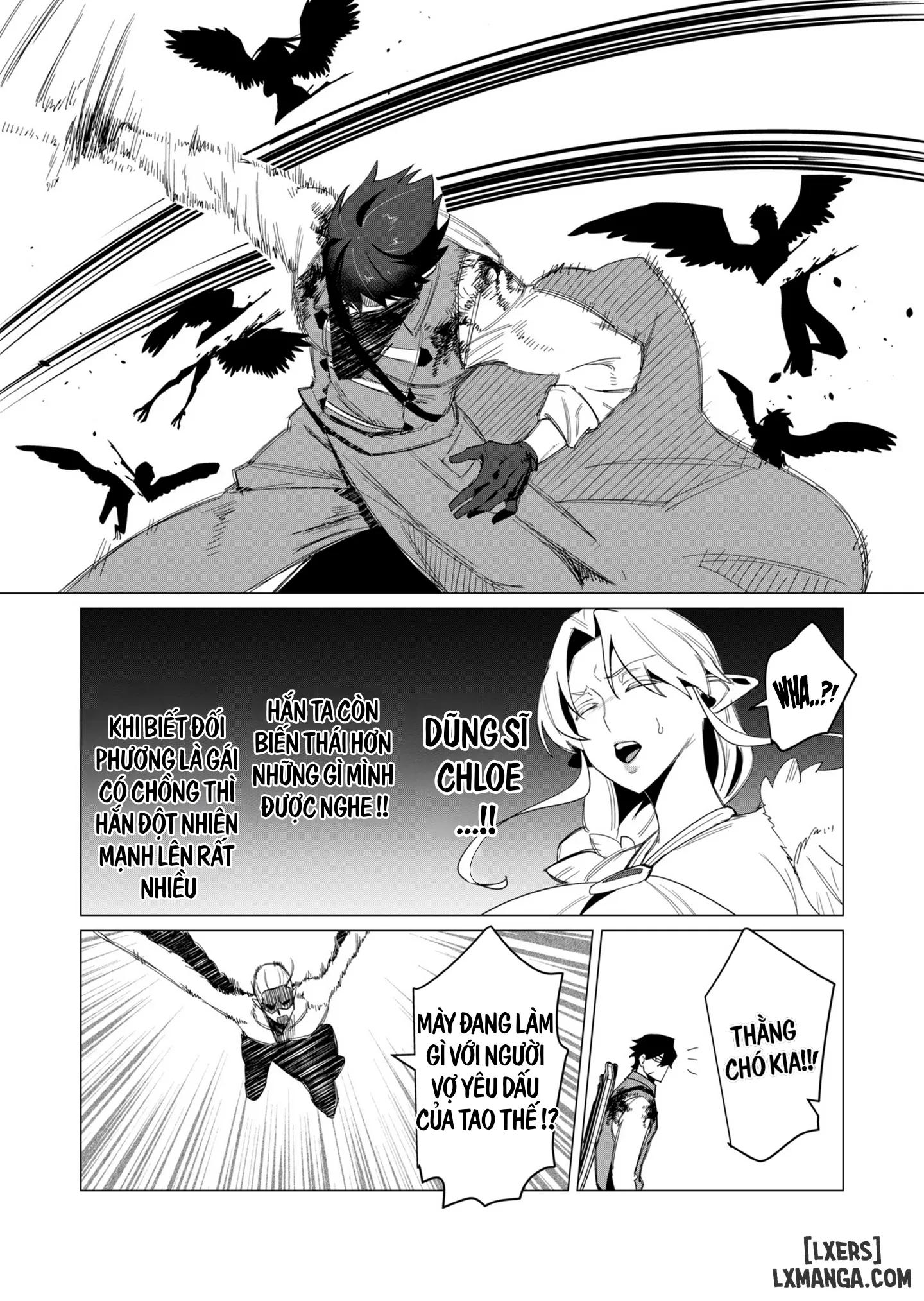 HentaiVN.net - Ảnh 10 - The Hero Wants A Married Woman As A Reward - Chap 9 : Dũng Sĩ x Harpy (phần 2)