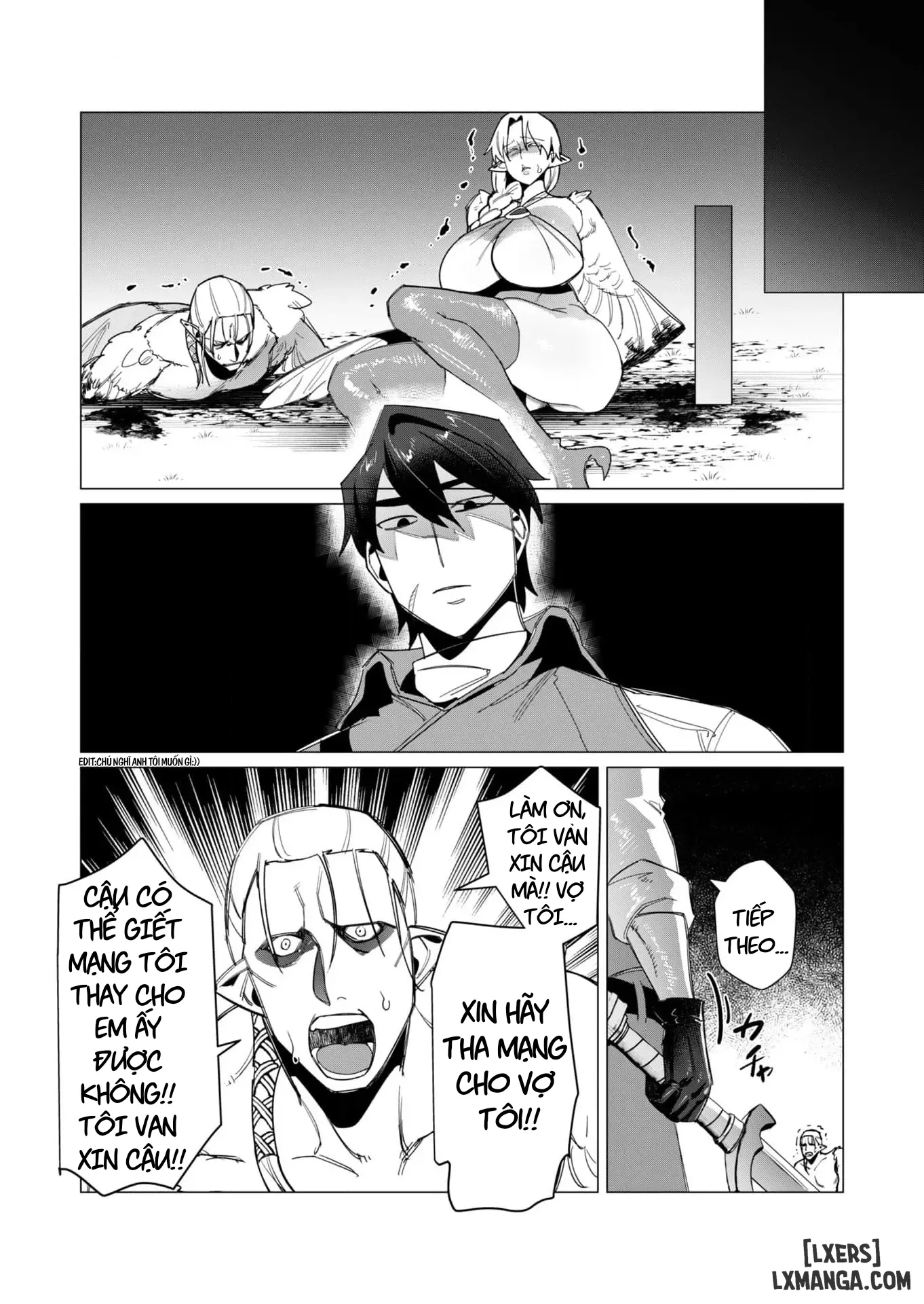 HentaiVN.net - Ảnh 24 - The Hero Wants A Married Woman As A Reward - Chap 9 : Dũng Sĩ x Harpy (phần 2)