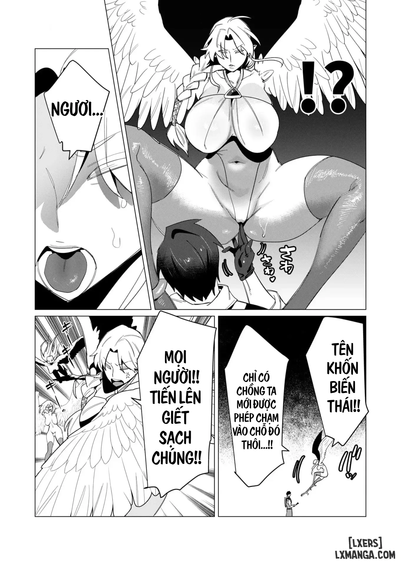 HentaiVN.net - Ảnh 9 - The Hero Wants A Married Woman As A Reward - Chap 9 : Dũng Sĩ x Harpy (phần 2)