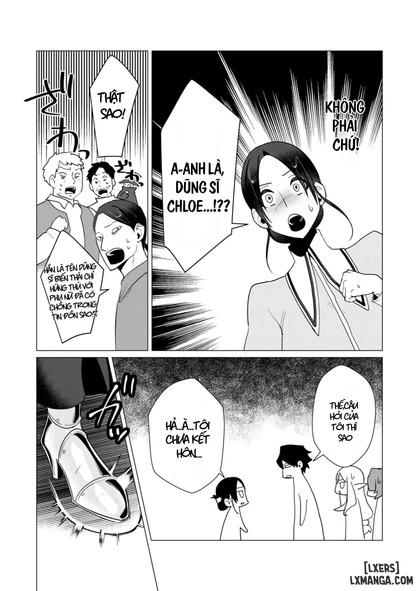 HentaiVN.net - Ảnh 15 - The Hero Wants A Married Woman As A Reward - Chap 10 : Dũng Sĩ x Nữ Hiệp Sĩ x Orc King