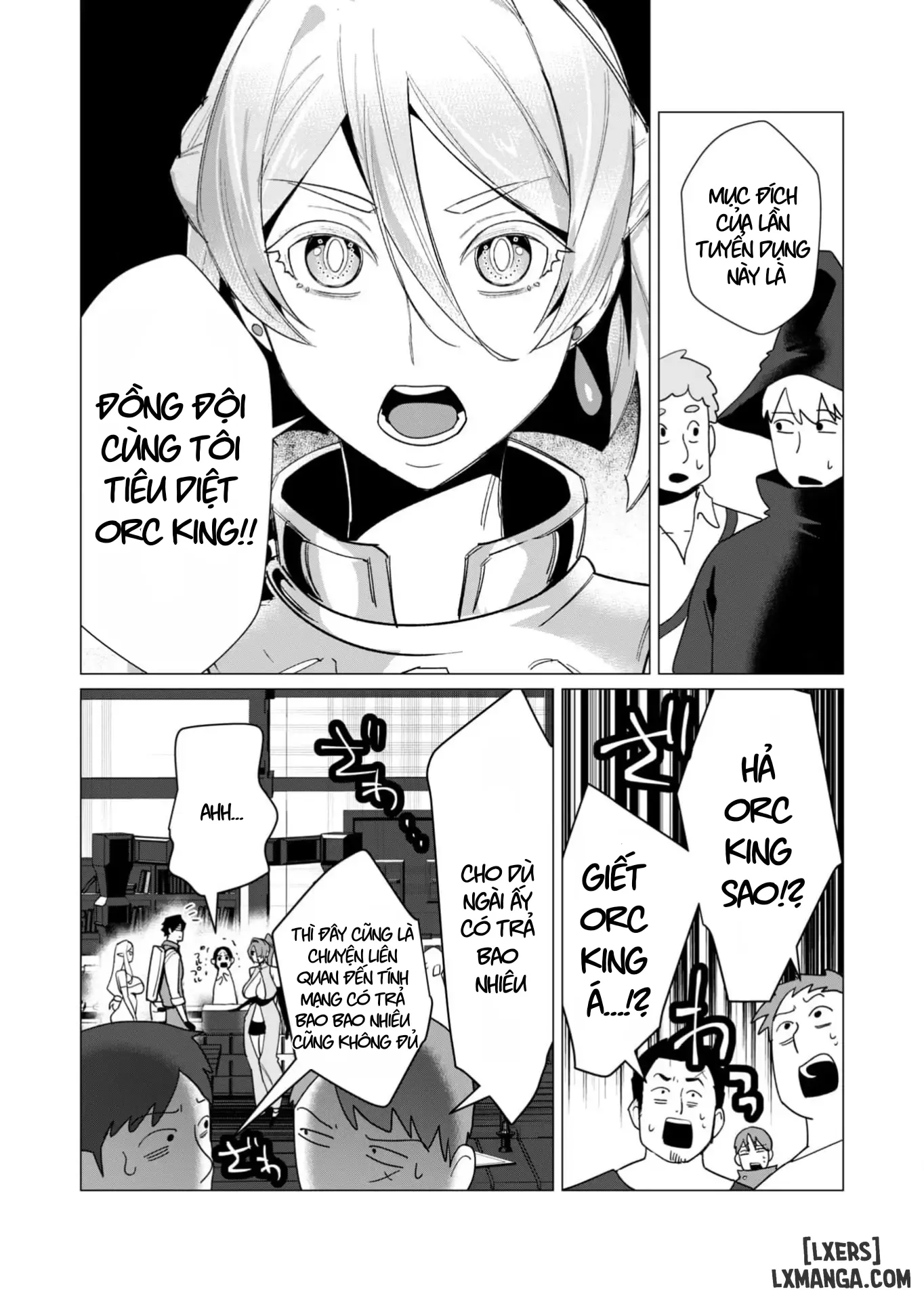 HentaiVN.net - Ảnh 18 - The Hero Wants A Married Woman As A Reward - Chap 10 : Dũng Sĩ x Nữ Hiệp Sĩ x Orc King