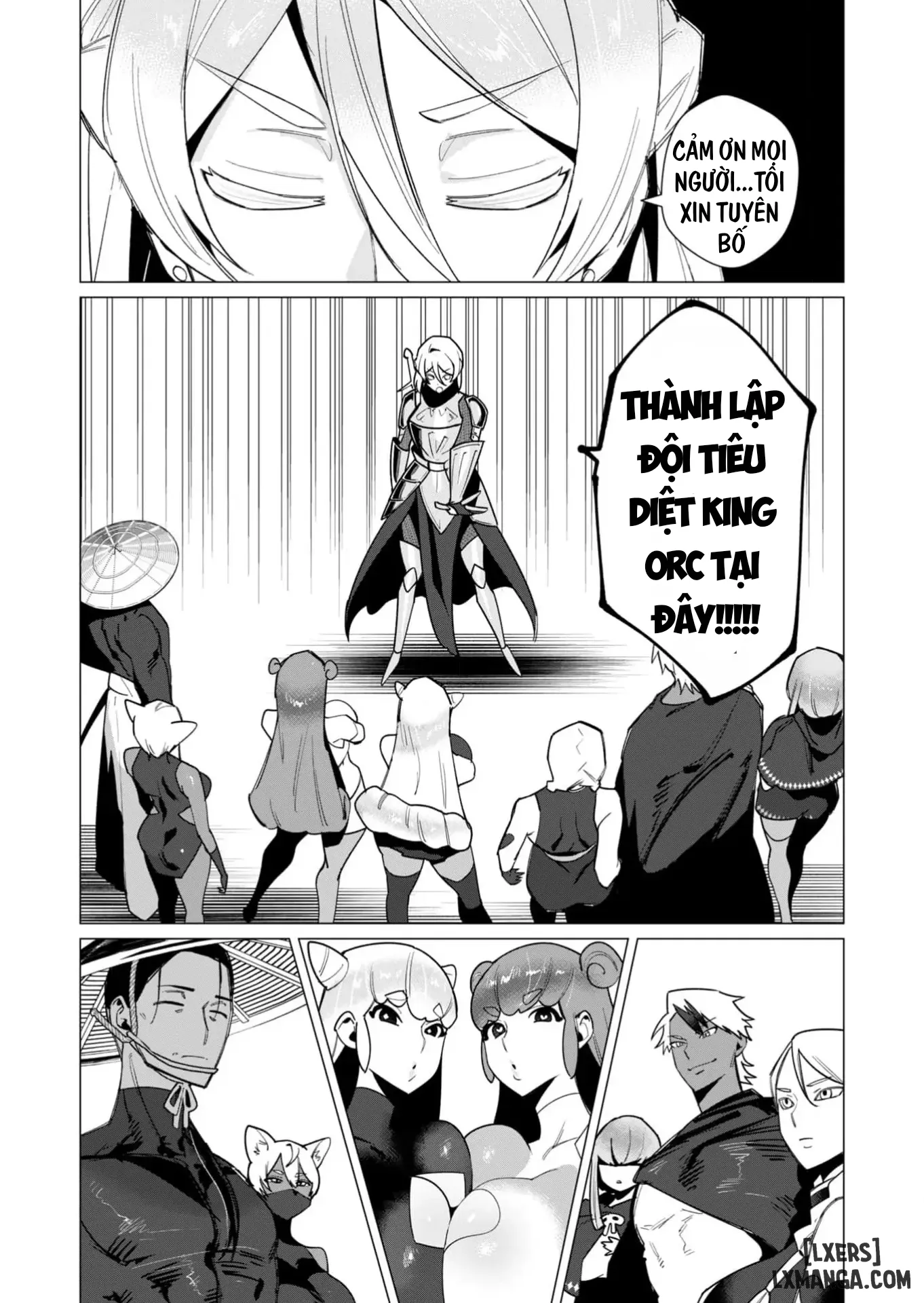 HentaiVN.net - Ảnh 26 - The Hero Wants A Married Woman As A Reward - Chap 10 : Dũng Sĩ x Nữ Hiệp Sĩ x Orc King