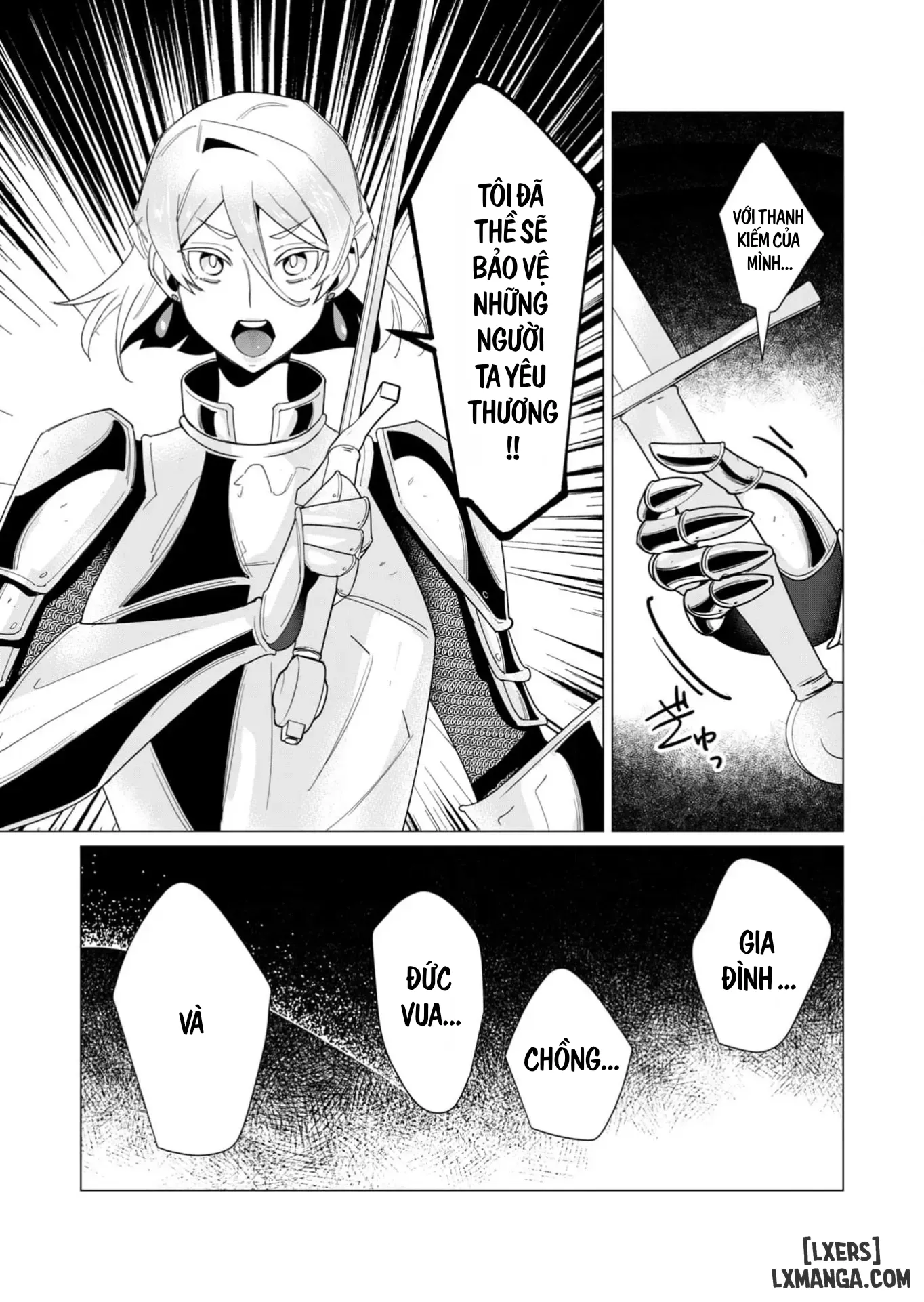 HentaiVN.net - Ảnh 31 - The Hero Wants A Married Woman As A Reward - Chap 10 : Dũng Sĩ x Nữ Hiệp Sĩ x Orc King