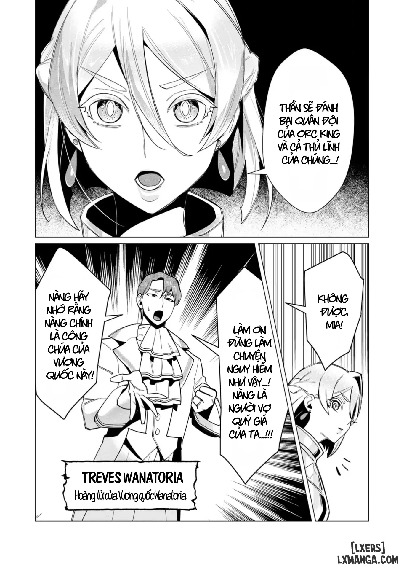HentaiVN.net - Ảnh 6 - The Hero Wants A Married Woman As A Reward - Chap 10 : Dũng Sĩ x Nữ Hiệp Sĩ x Orc King