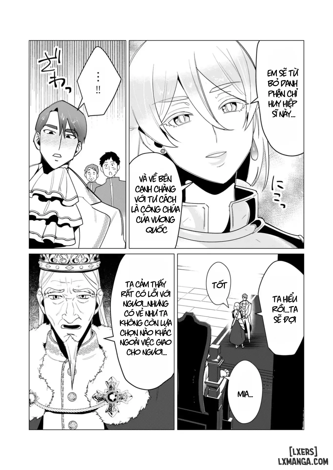 HentaiVN.net - Ảnh 8 - The Hero Wants A Married Woman As A Reward - Chap 10 : Dũng Sĩ x Nữ Hiệp Sĩ x Orc King