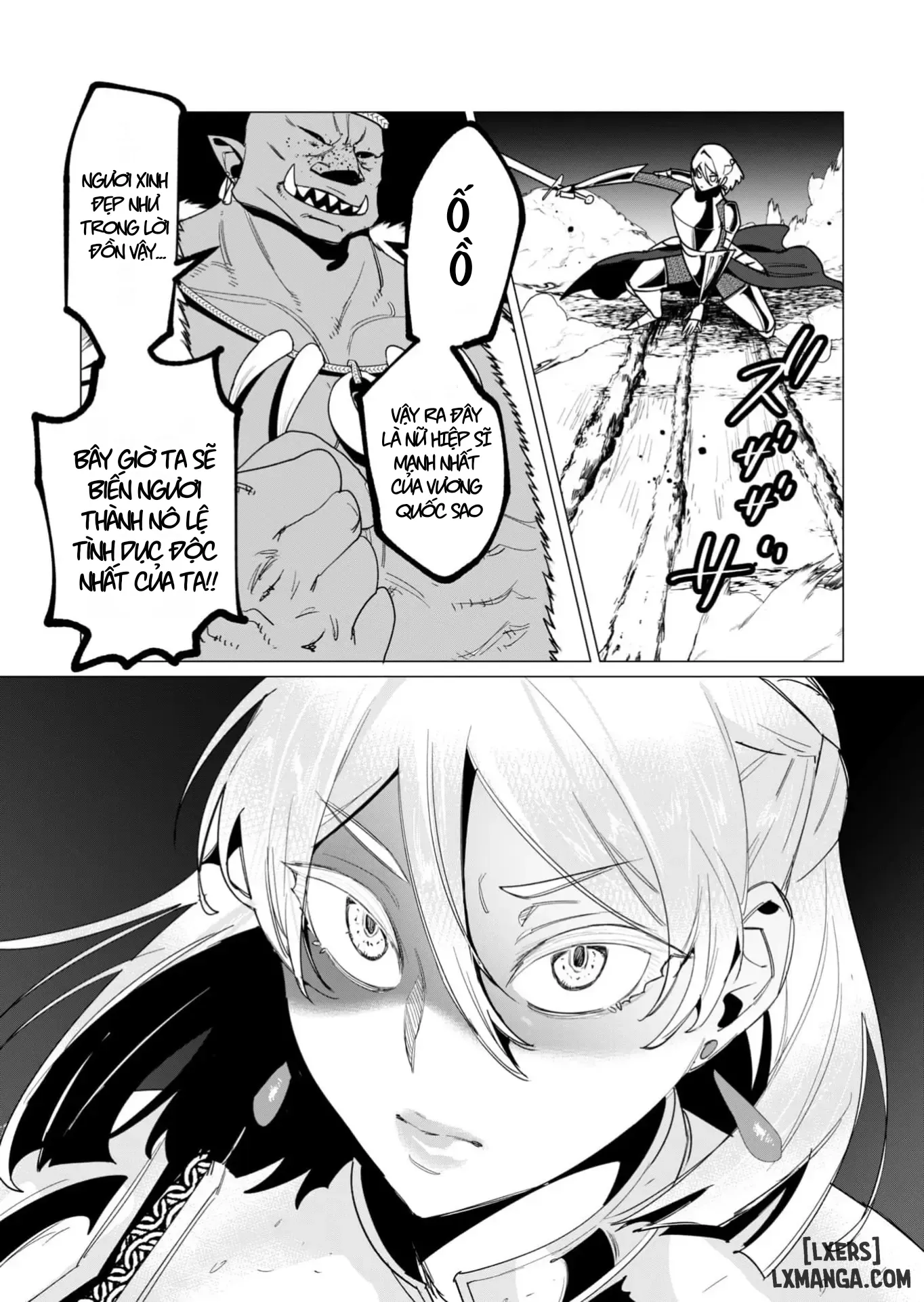 HentaiVN.net - Ảnh 18 - The Hero Wants A Married Woman As A Reward - Chap 11: Dũng Sĩ x Nữ Hiệp Sĩ x Orc King(Phần 2)