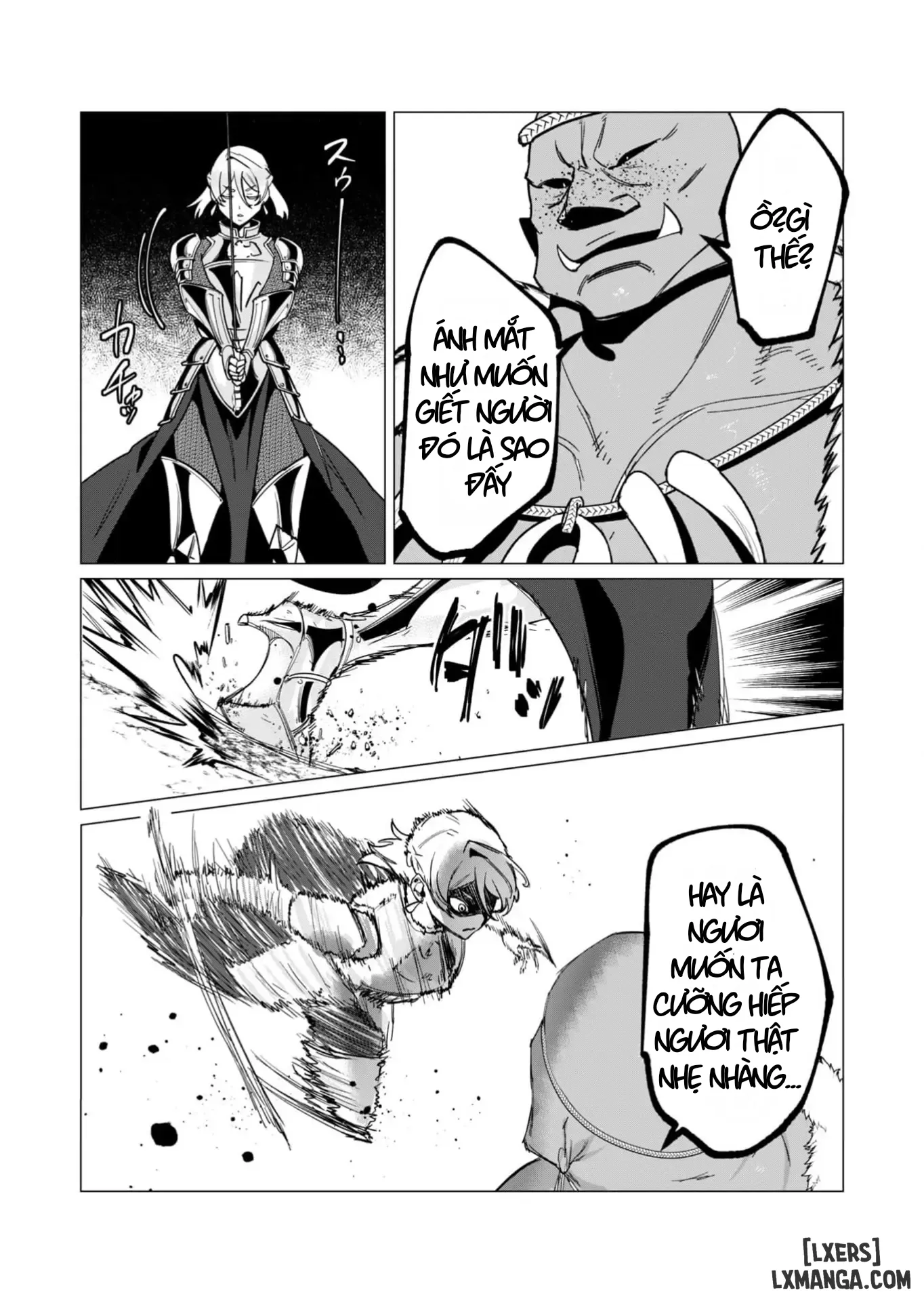 HentaiVN.net - Ảnh 19 - The Hero Wants A Married Woman As A Reward - Chap 11: Dũng Sĩ x Nữ Hiệp Sĩ x Orc King(Phần 2)