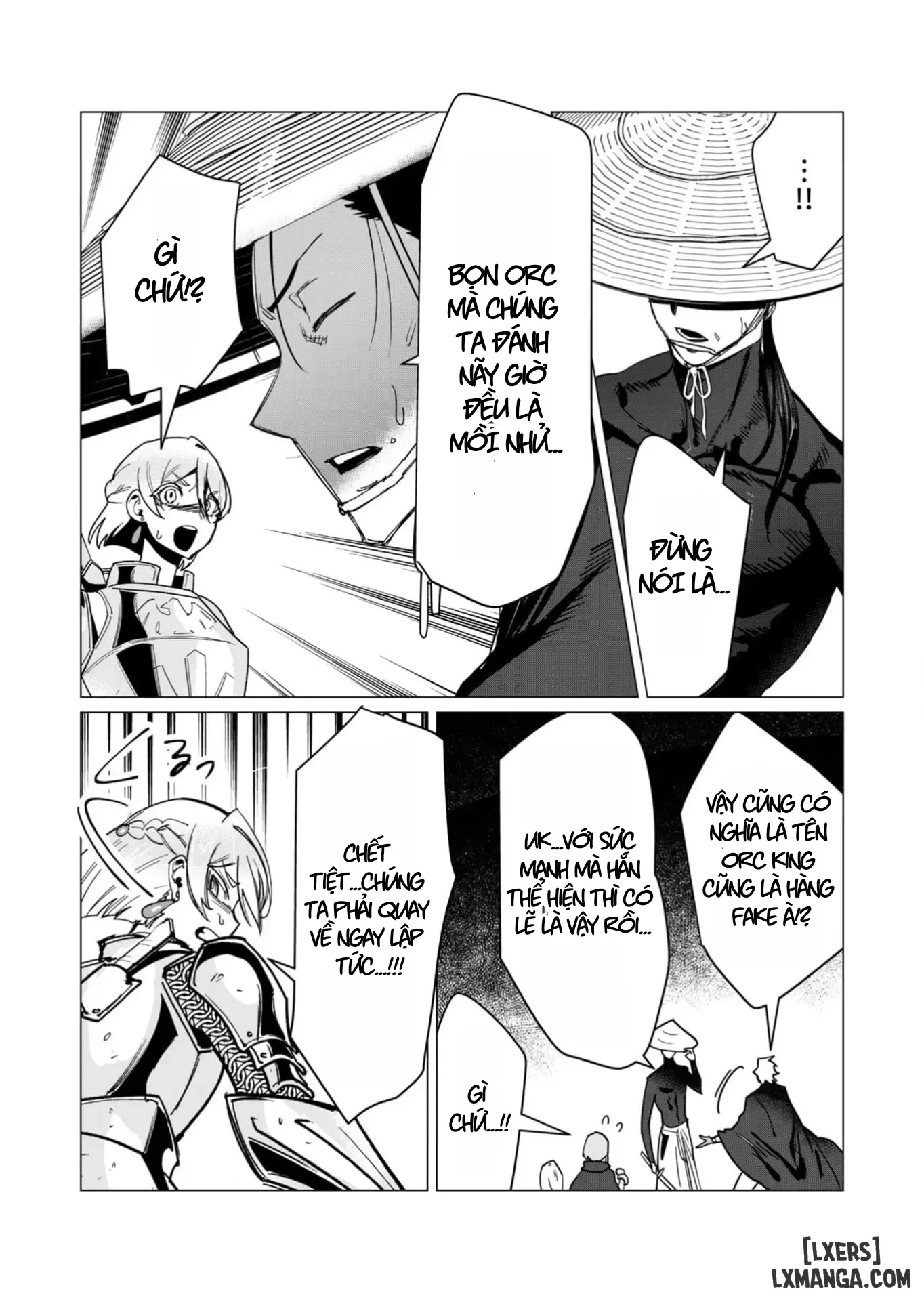 HentaiVN.net - Ảnh 33 - The Hero Wants A Married Woman As A Reward - Chap 11: Dũng Sĩ x Nữ Hiệp Sĩ x Orc King(Phần 2)