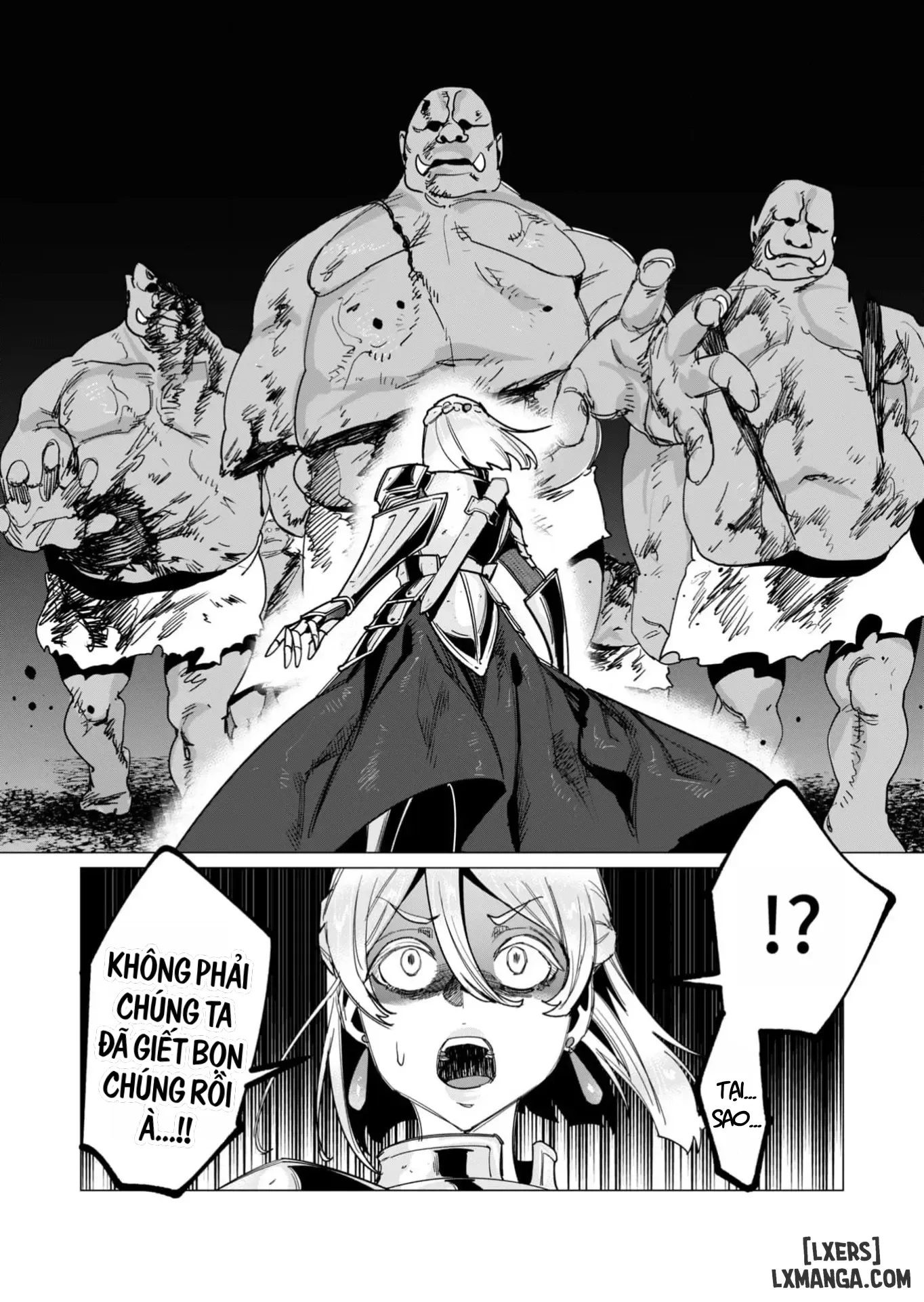 HentaiVN.net - Ảnh 34 - The Hero Wants A Married Woman As A Reward - Chap 11: Dũng Sĩ x Nữ Hiệp Sĩ x Orc King(Phần 2)