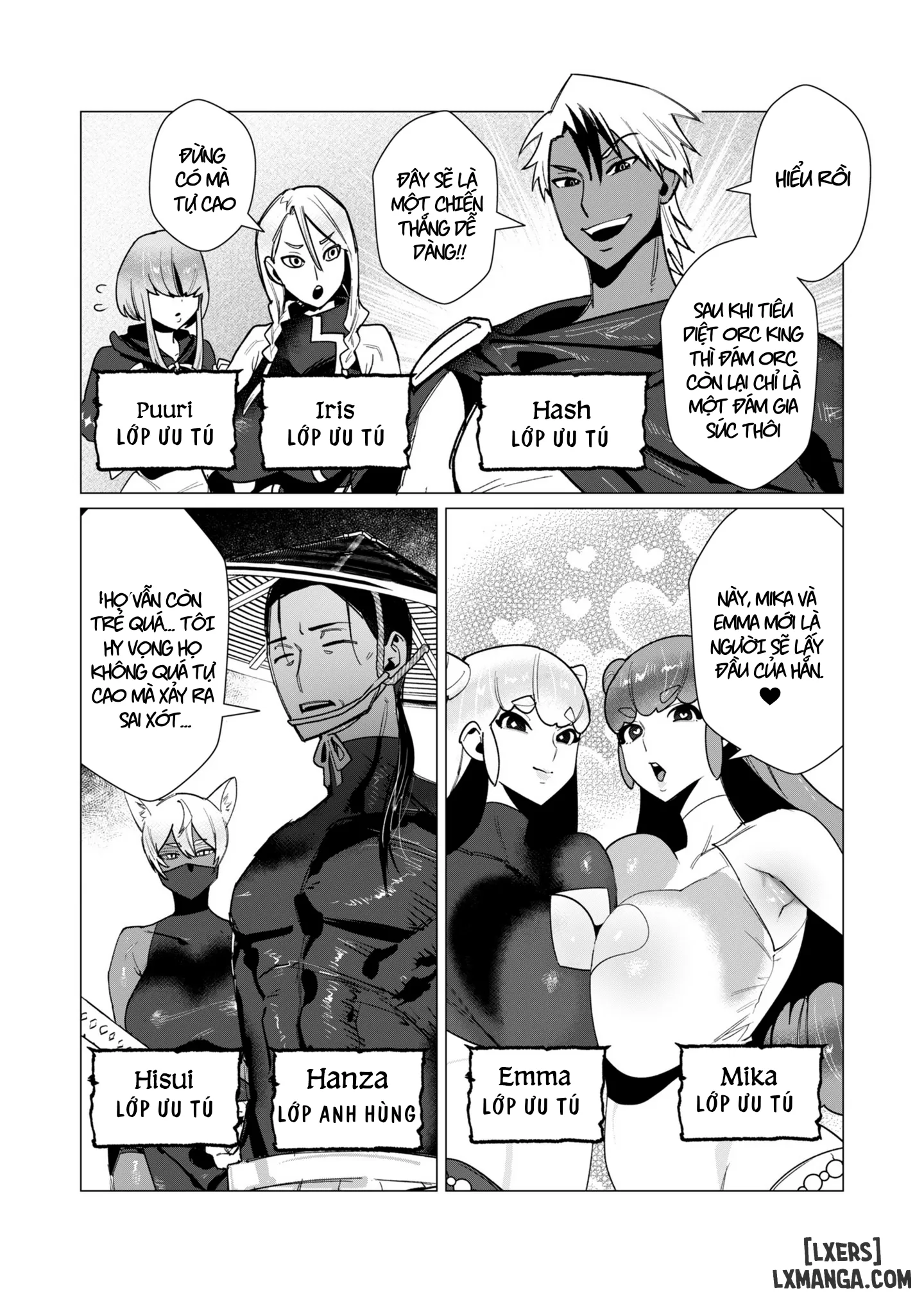 HentaiVN.net - Ảnh 5 - The Hero Wants A Married Woman As A Reward - Chap 11: Dũng Sĩ x Nữ Hiệp Sĩ x Orc King(Phần 2)