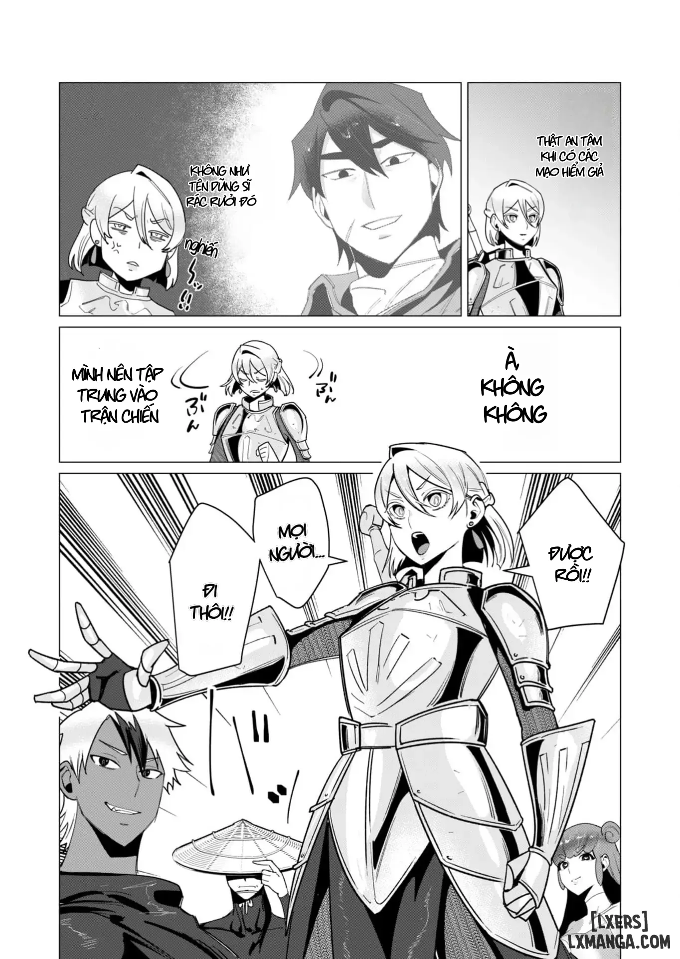 HentaiVN.net - Ảnh 6 - The Hero Wants A Married Woman As A Reward - Chap 11: Dũng Sĩ x Nữ Hiệp Sĩ x Orc King(Phần 2)