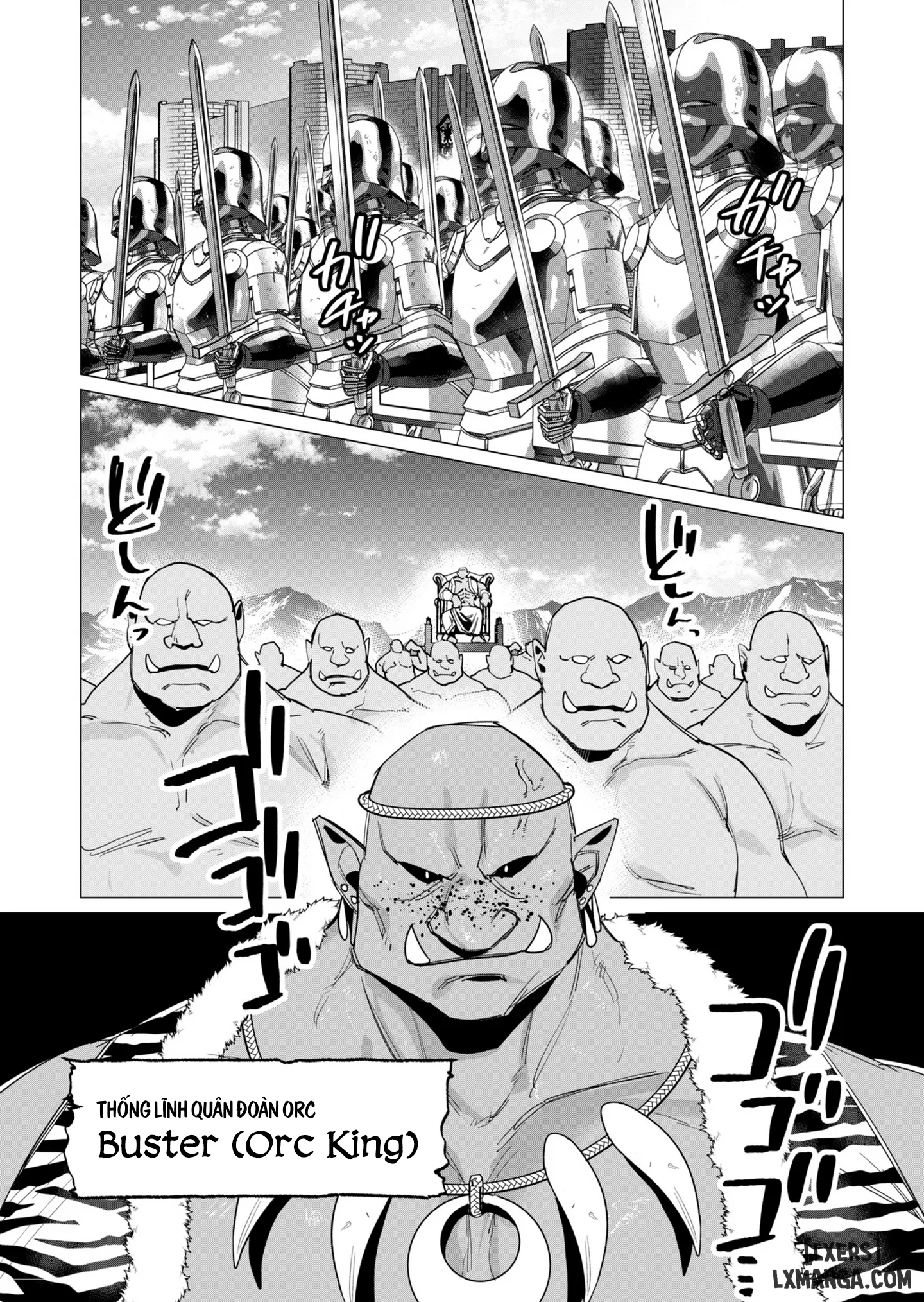 HentaiVN.net - Ảnh 8 - The Hero Wants A Married Woman As A Reward - Chap 11: Dũng Sĩ x Nữ Hiệp Sĩ x Orc King(Phần 2)
