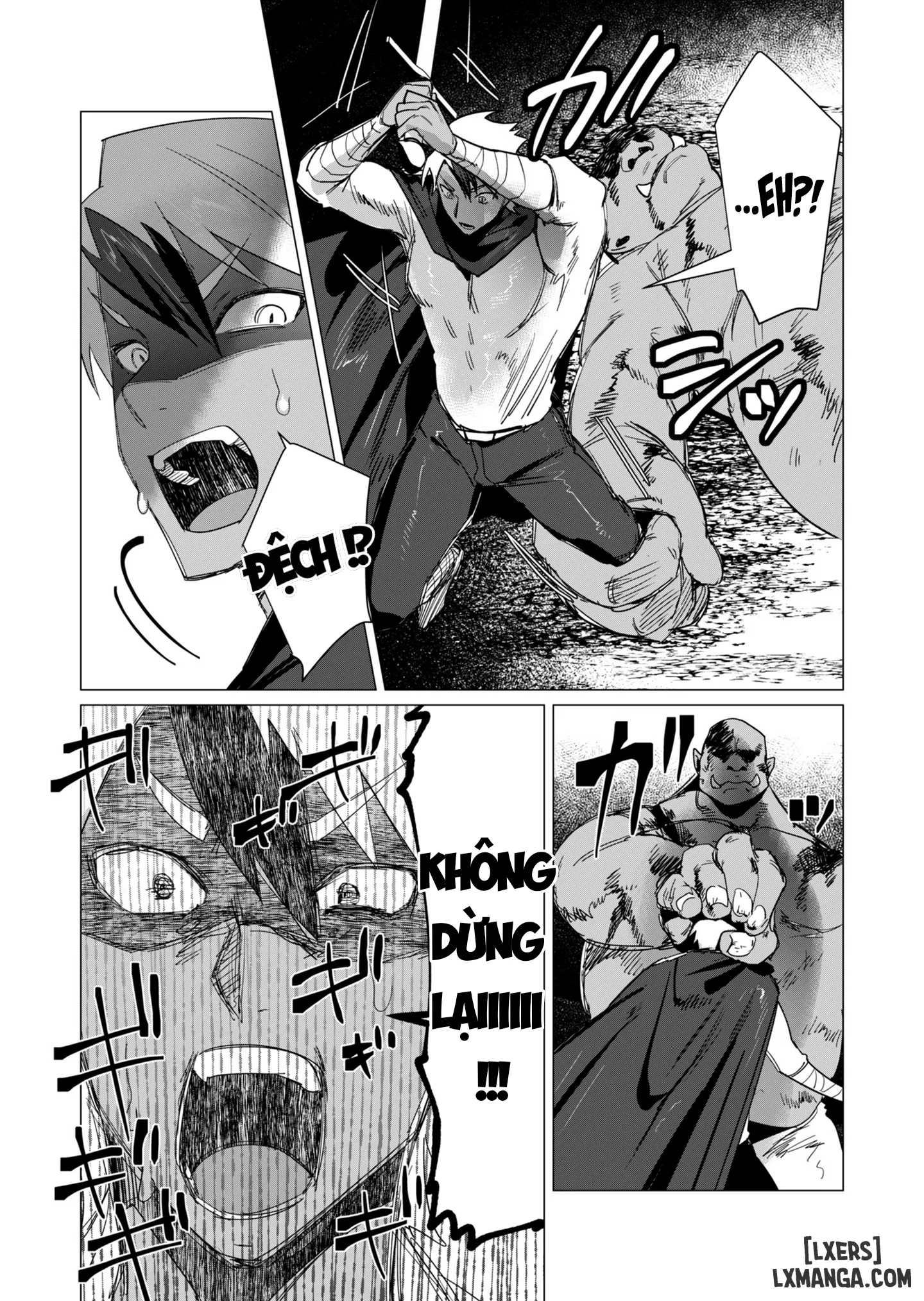 HentaiVN.net - Ảnh 13 - The Hero Wants A Married Woman As A Reward - Chap 12 : Dũng Sĩ x Nữ Hiệp Sĩ x Orc King(Phần 3)